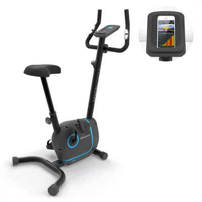 KLARFIT Heimtrainer »Myon Cycle Heimtrainer 12kg Schwungmasse SmartCardio Studio schwarz« (Tablet-Halterung ; Kinomap App;pullsmesser)