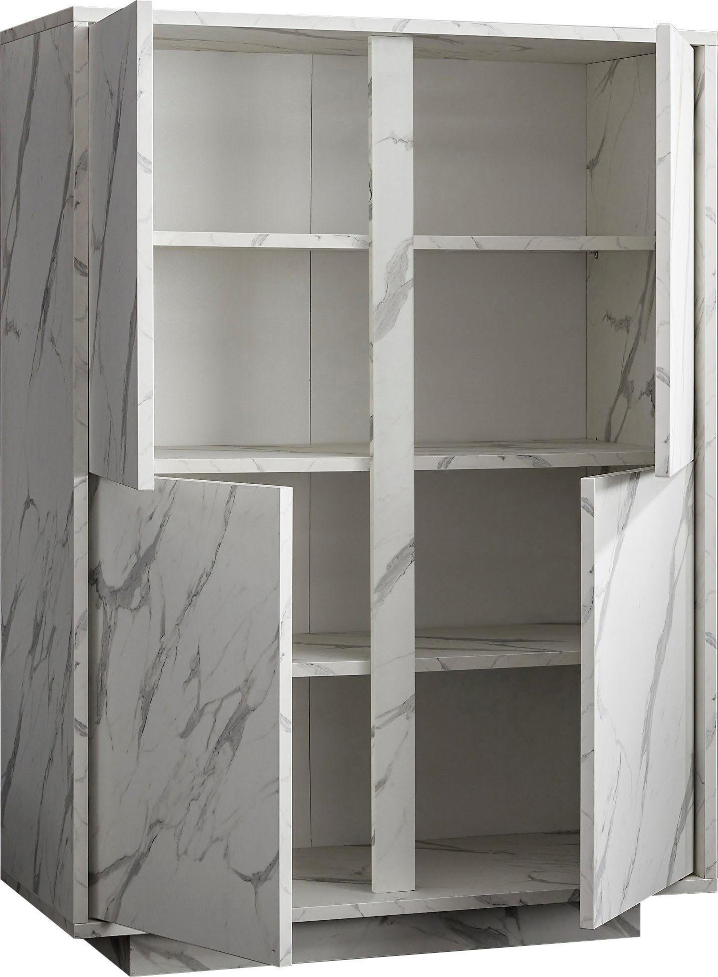 Home affaire Highboard Carrara, grifflos