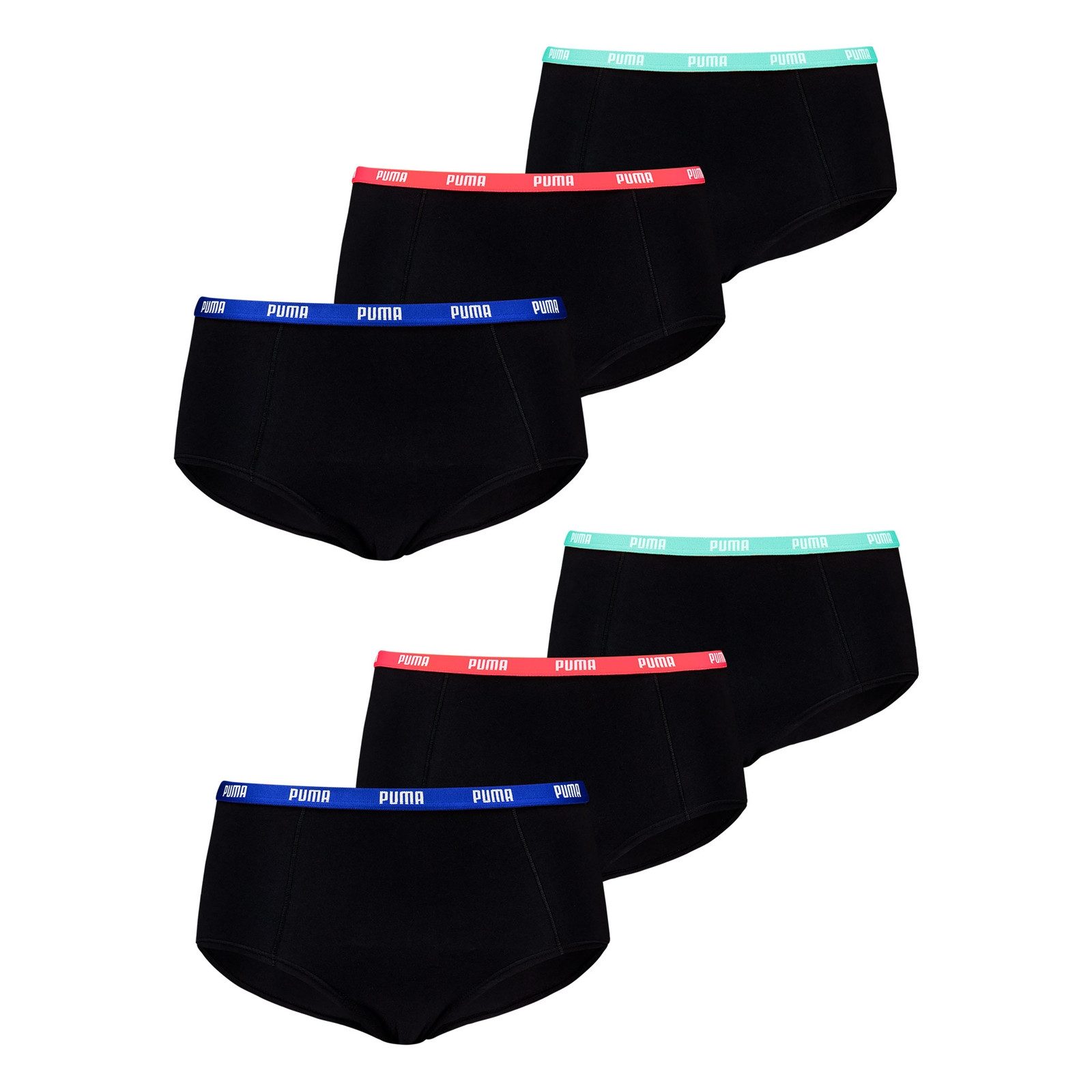 PUMA Panty Mini Shorts (6-St., 6er Pack) mit elastischem Bund günstig online kaufen