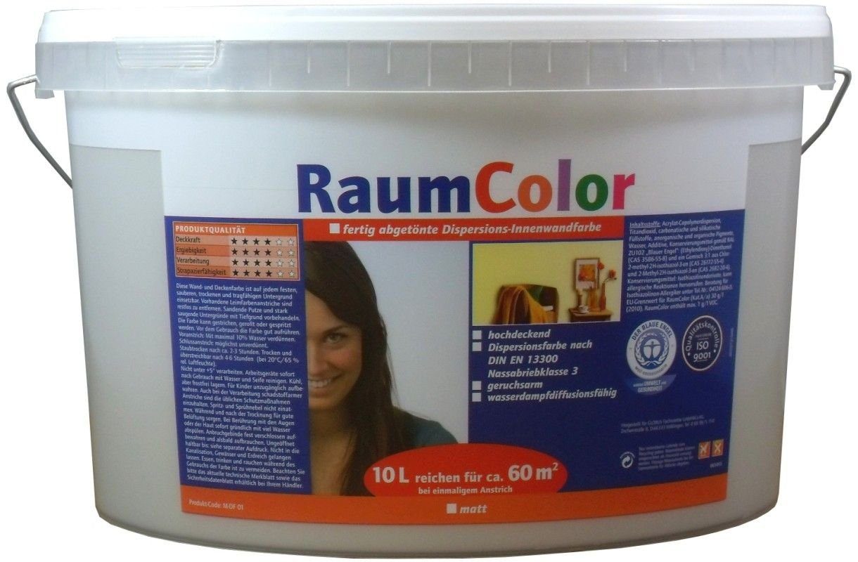 Wilckens Farben Wandfarbe Wilckens Raumcolor 10 L samtgrau matt