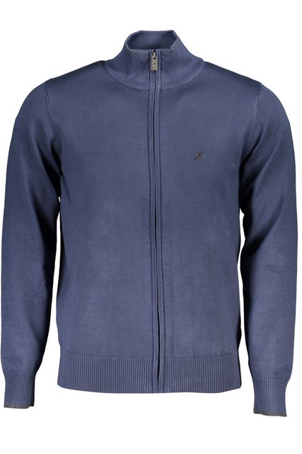 U.S. GRAND POLO Strickpullover Eleganter Herren-Cardigan: Blaue Strickjacke günstig online kaufen