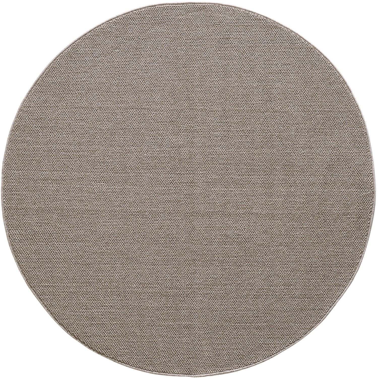KADIMA DESIGN Teppich CIMA Wohnzimmer Schlafzimmer Waschbar Wohnzimmerteppich Esszimmer, Rund, Höhe: 7 mm, Braun, 120x120 cm, Webteppich Strapazierfähig Uni Waschbar