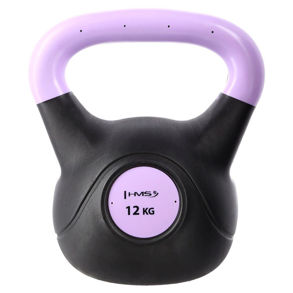 HMS Kettlebell Kugelhantel Schwunghantel Ganzkörpertraining, (Spar-Set, 26 x 30 x 21 cm), Zementkern, PE-Mantel, farbiger Griff