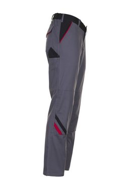 Planam Arbeitshose Damen Bundhose Highline schiefer/schwarz/rot Größe 36 (1-tlg)