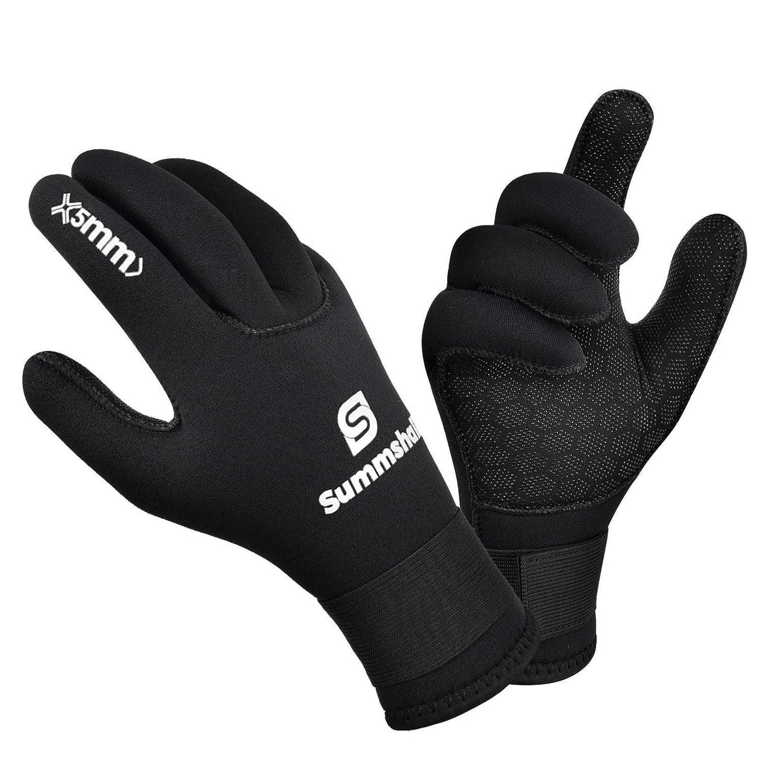 LuxusKollektion Neoprenhandschuhe Neoprenhandschuhe 5mm schwarz L (1-St)