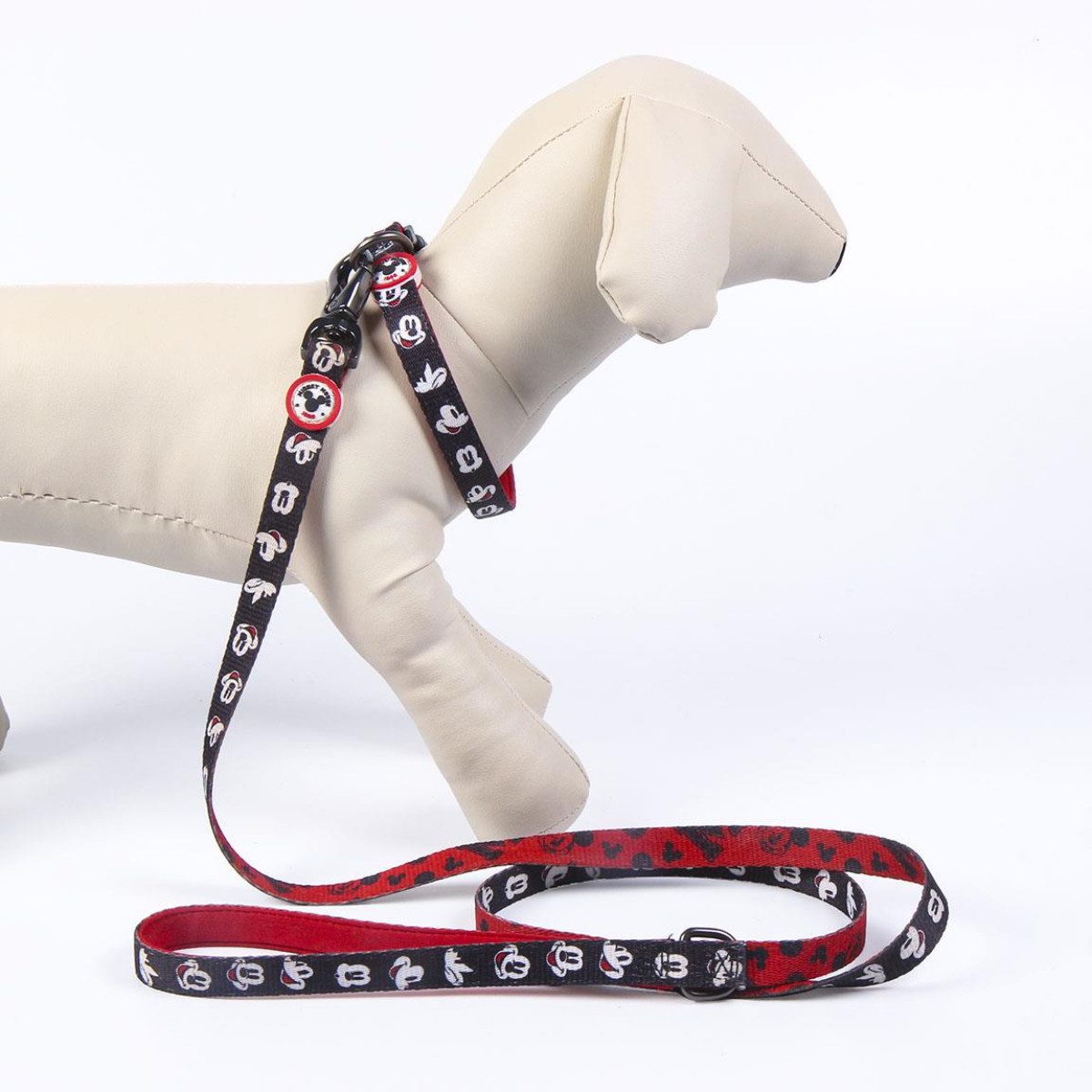 Cerda Hundeleine Disney Mickey Mouse M - Hundehalsband mit Metallclip – Verstellbar, Polyester