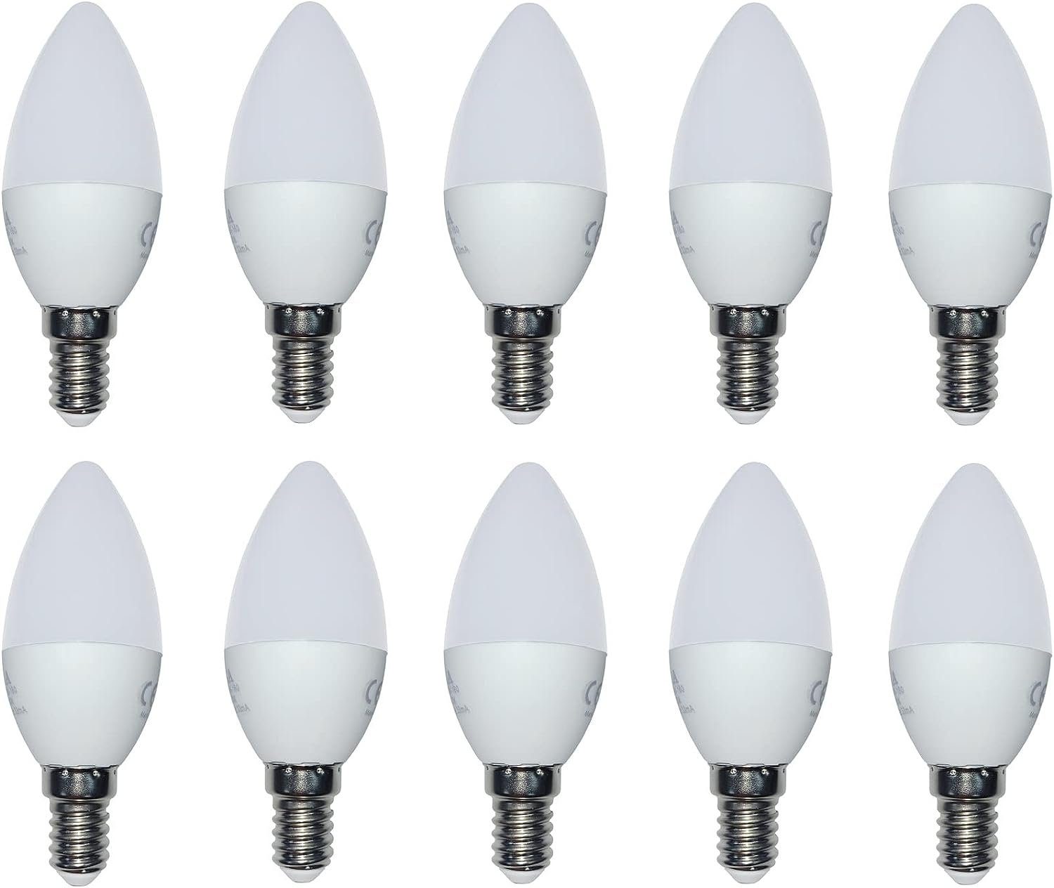 Provance LED-Leuchtmittel 10 x LED Leuchtmittel Kerze E14 3,5W 250lm 2700K, E14, warmweiß