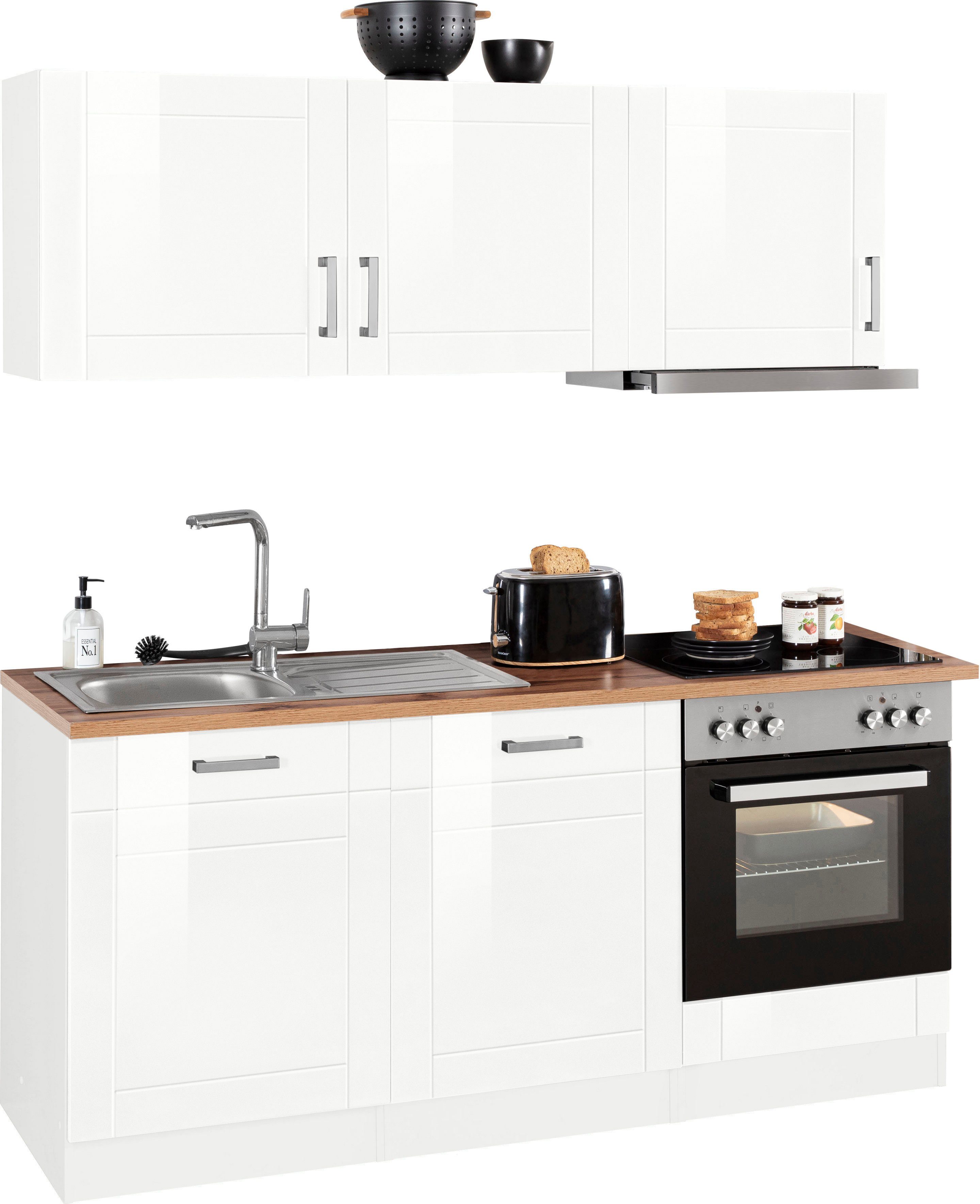 HELD MÖBEL Küchenzeile »Tinnum«, mit E-Geräten, Breite 180 cm online kaufen  | OTTO