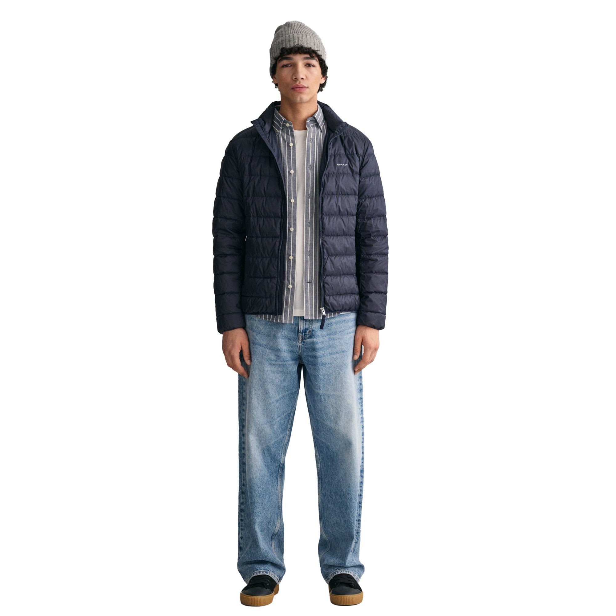 Gant Steppjacke Herren Steppjacke Polyester LIGHT DOWN JACKET