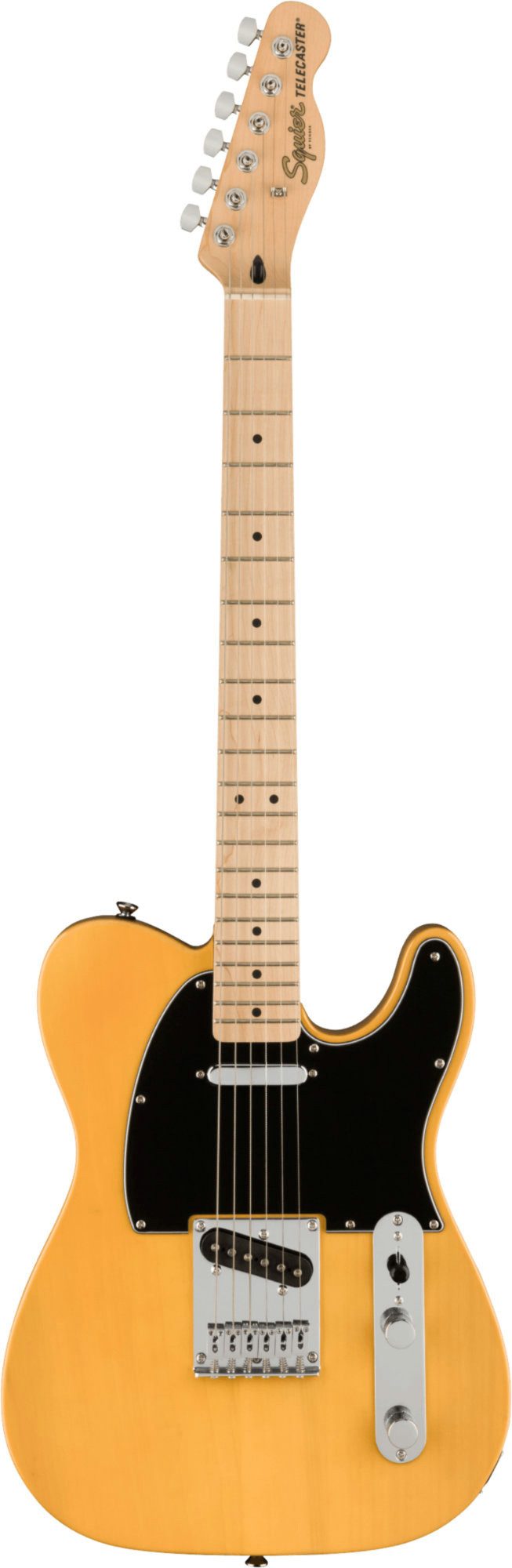 Squier E-Gitarre Affinity Telecaster MN Butterscotch Blonde, Telecaster, mit Ahorn-Griffbrett