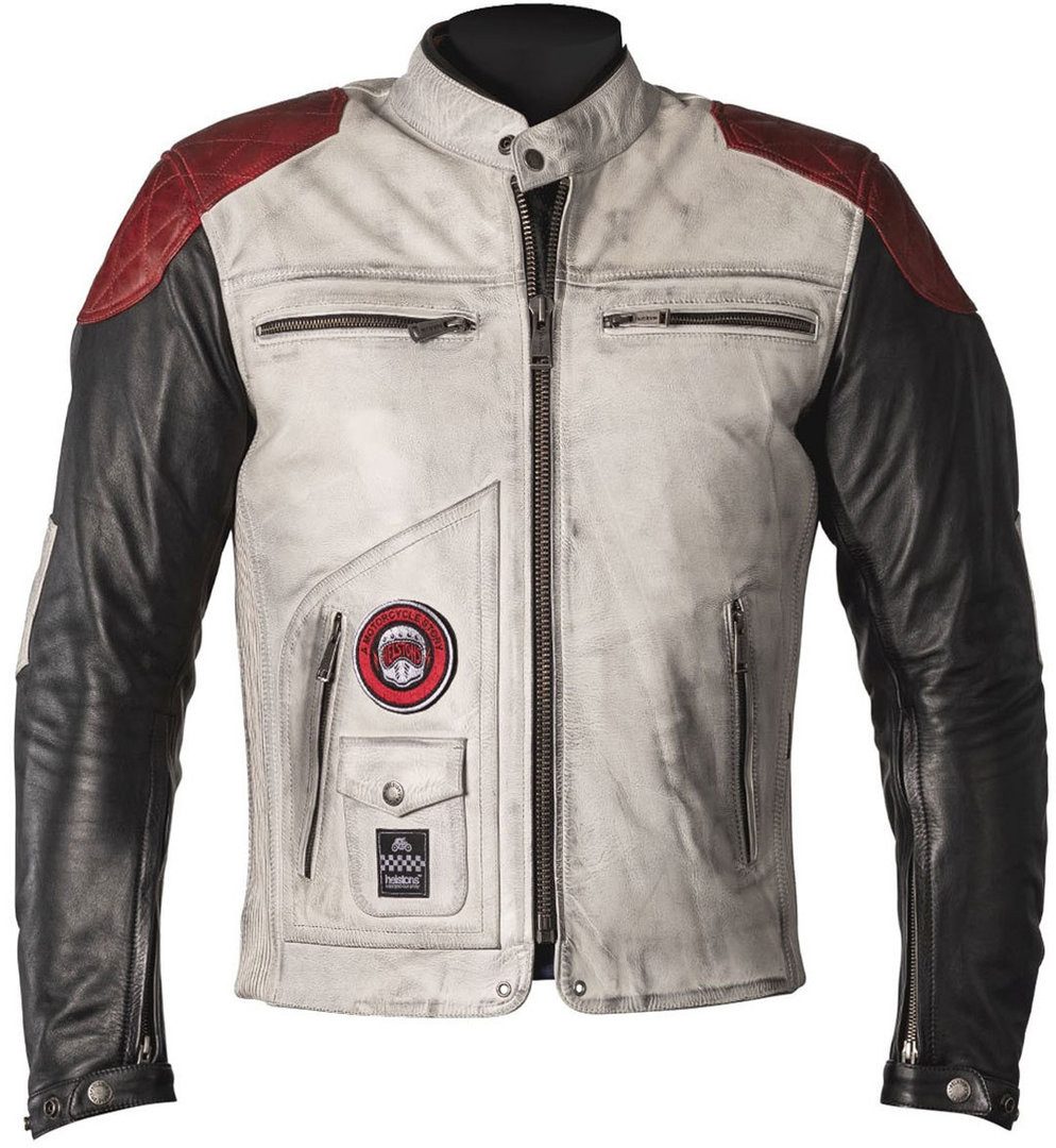 Helstons Motorradjacke Tracker Motorrad Lederjacke Rückenprotektor günstig online kaufen