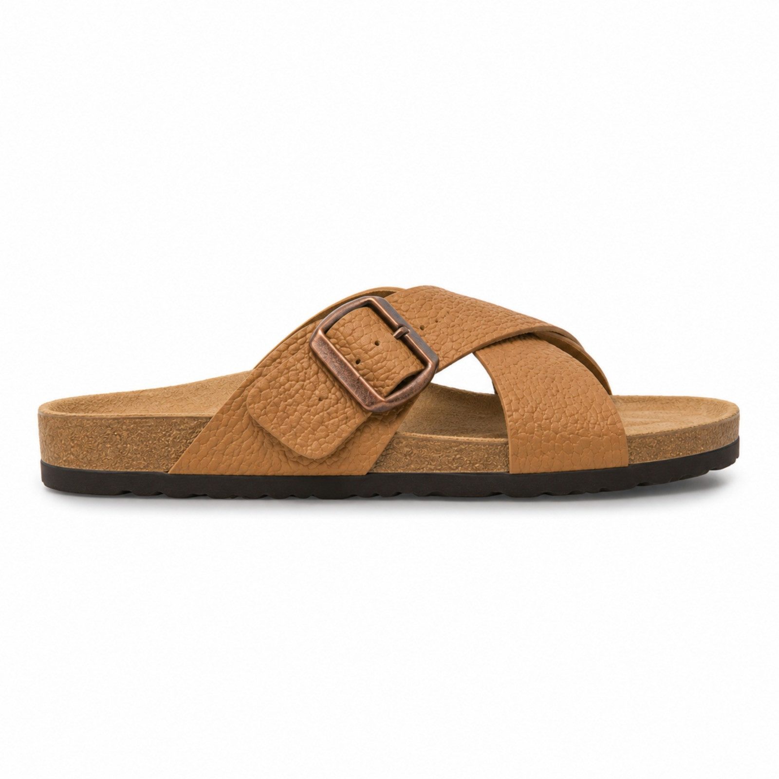 Kaiser24 Damen Pantolette Echt Leder Sandalen braun Pantolette