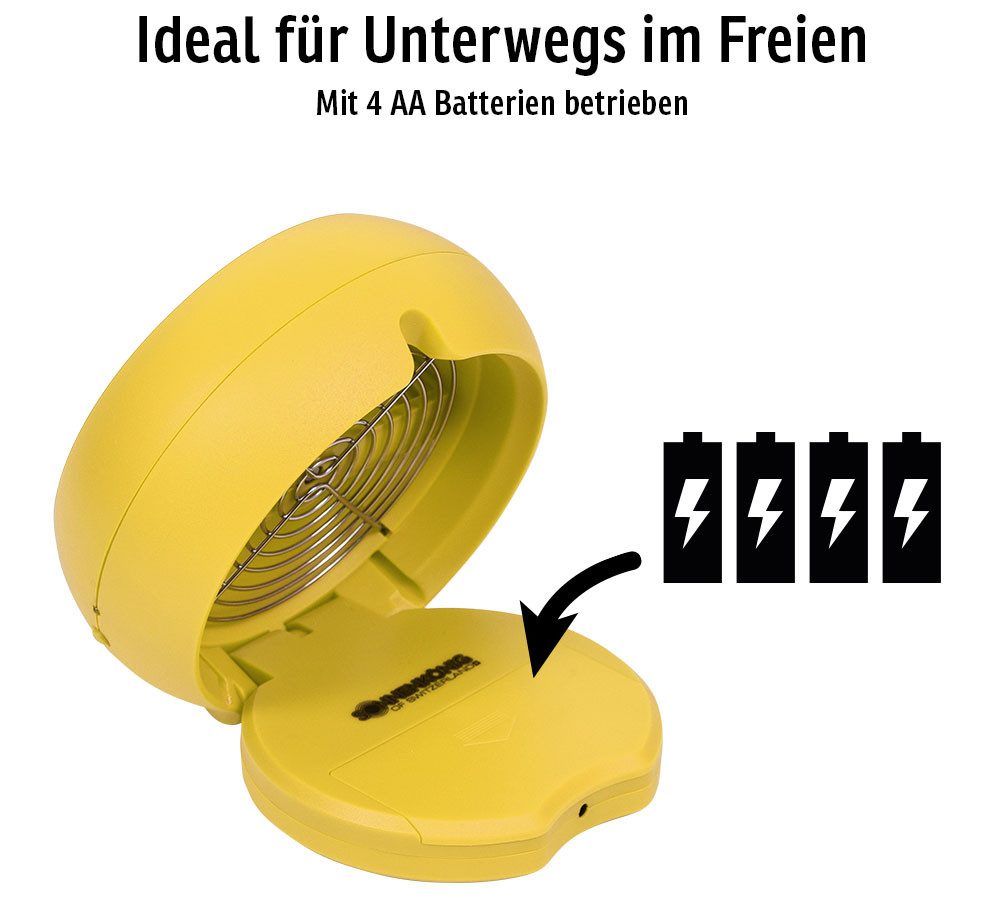 Sonnenkönig Tischventilator Dinky gelb, Leistung 4x günstig online kaufen