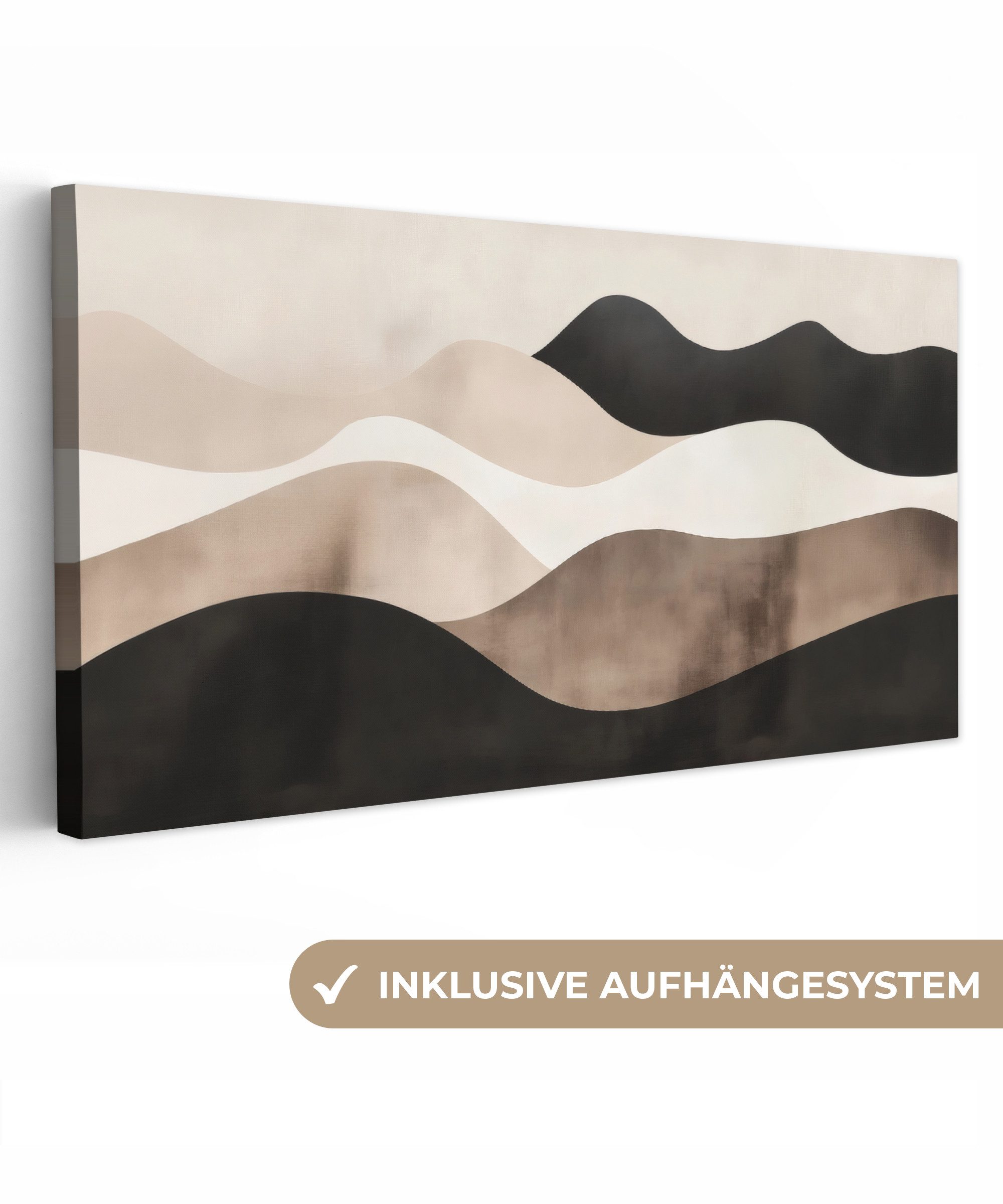 OneMillionCanvasses® Leinwandbild Panorama Abstrakt - Landschaft günstig online kaufen