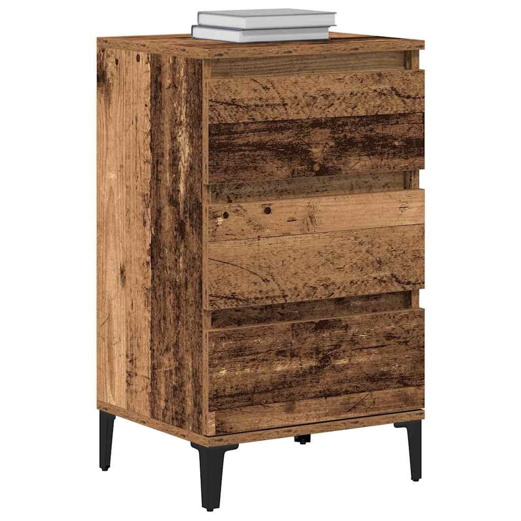 vidaXL Nachttisch Nachttisch Altholz 45 x 35 x 44 cm Holzwerkstoff (1-St)