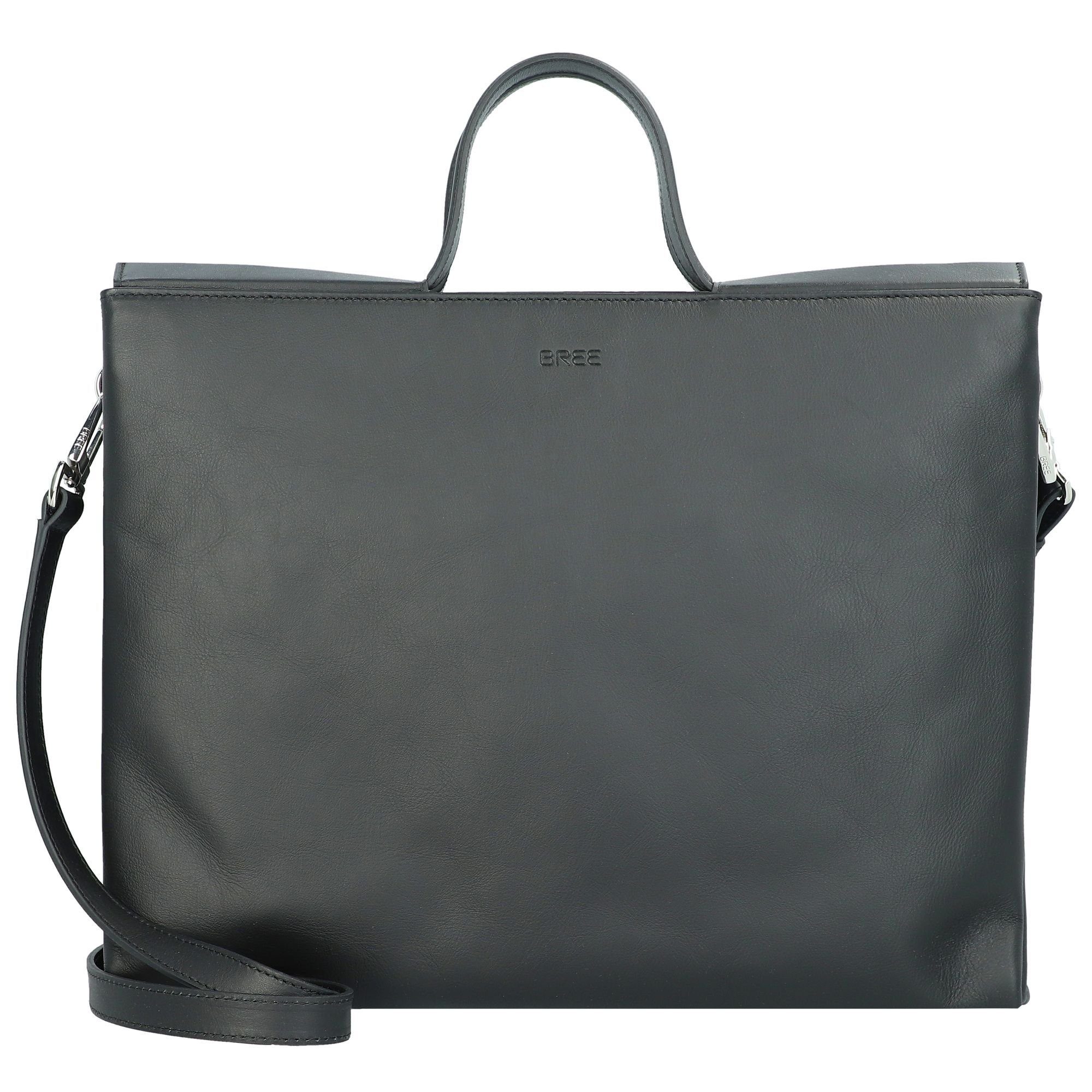 BREE Henkeltasche Pure, Leder black