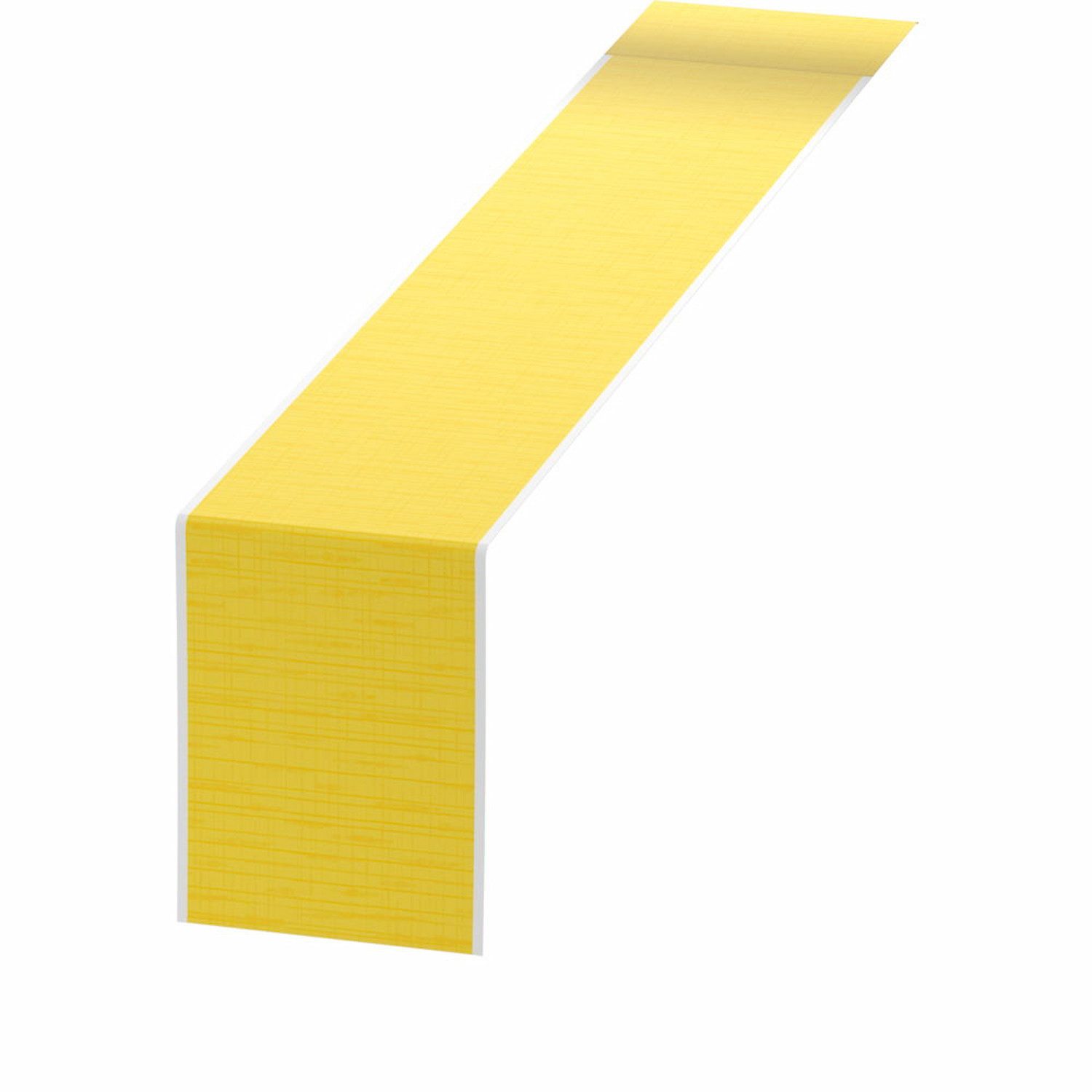 Duni Tischläufer 1 Dunicel® Tischläufer Linnea gelb, 0,15 m x 20m, 178421