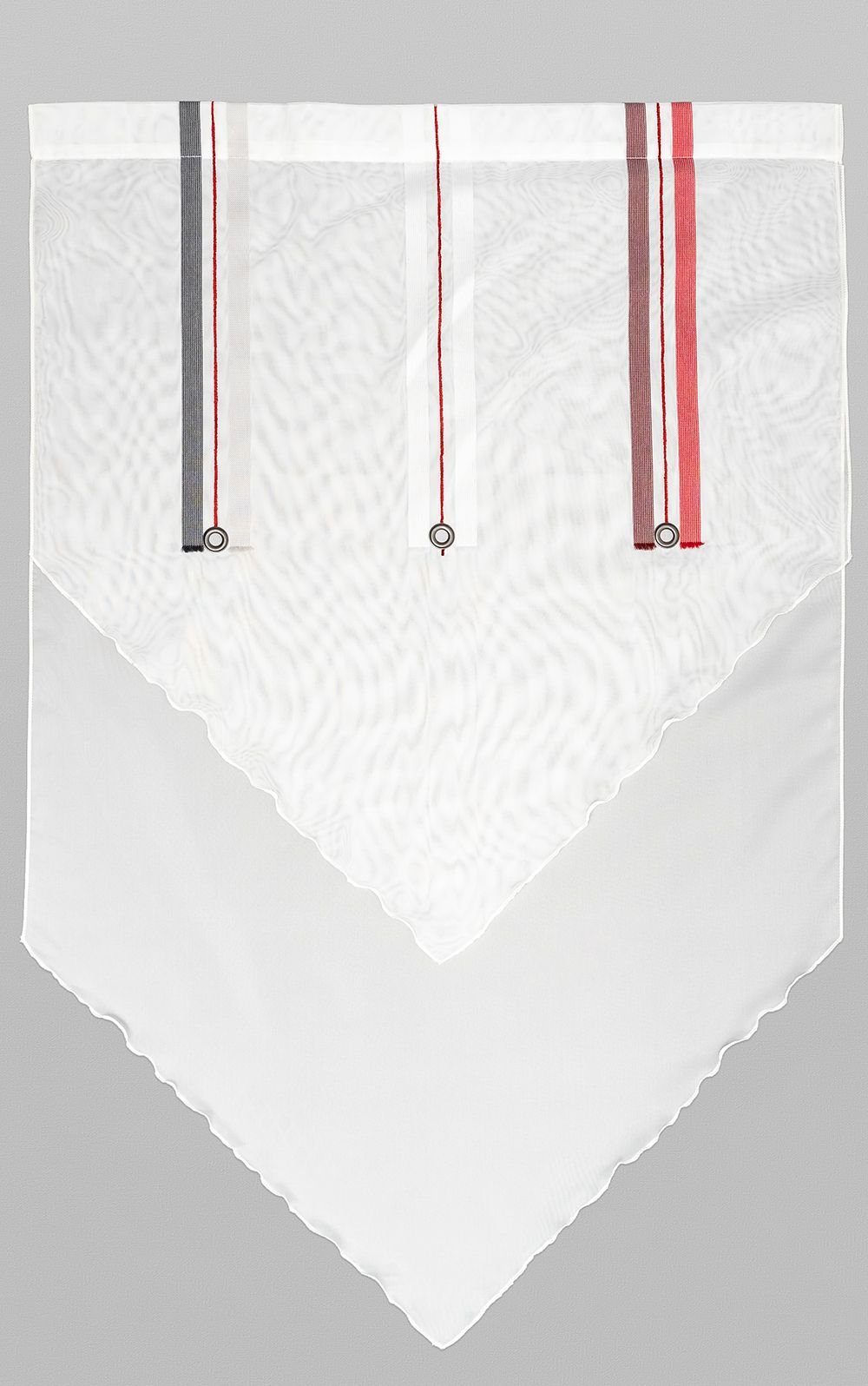 90x60cm Sarina, Scheibengardine LYSEL®, (1 transparent, St), Scheibenhänger HxB