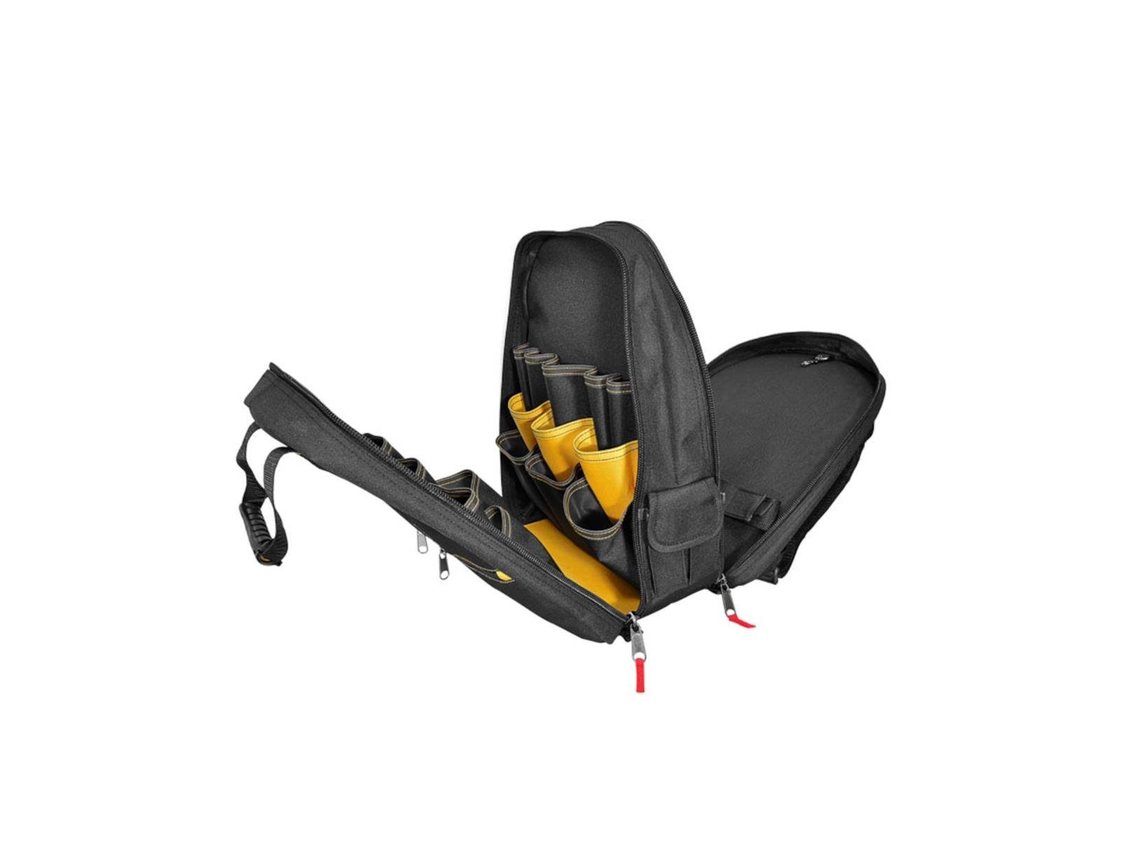 CAT CATERPILLA Werkzeugtasche CAT Werkzeug-Rucksack 17" (43cm), Werkzeug-Rucksack 17″ (43 cm) mit 2 Hauptfächern & 28 Innentaschen