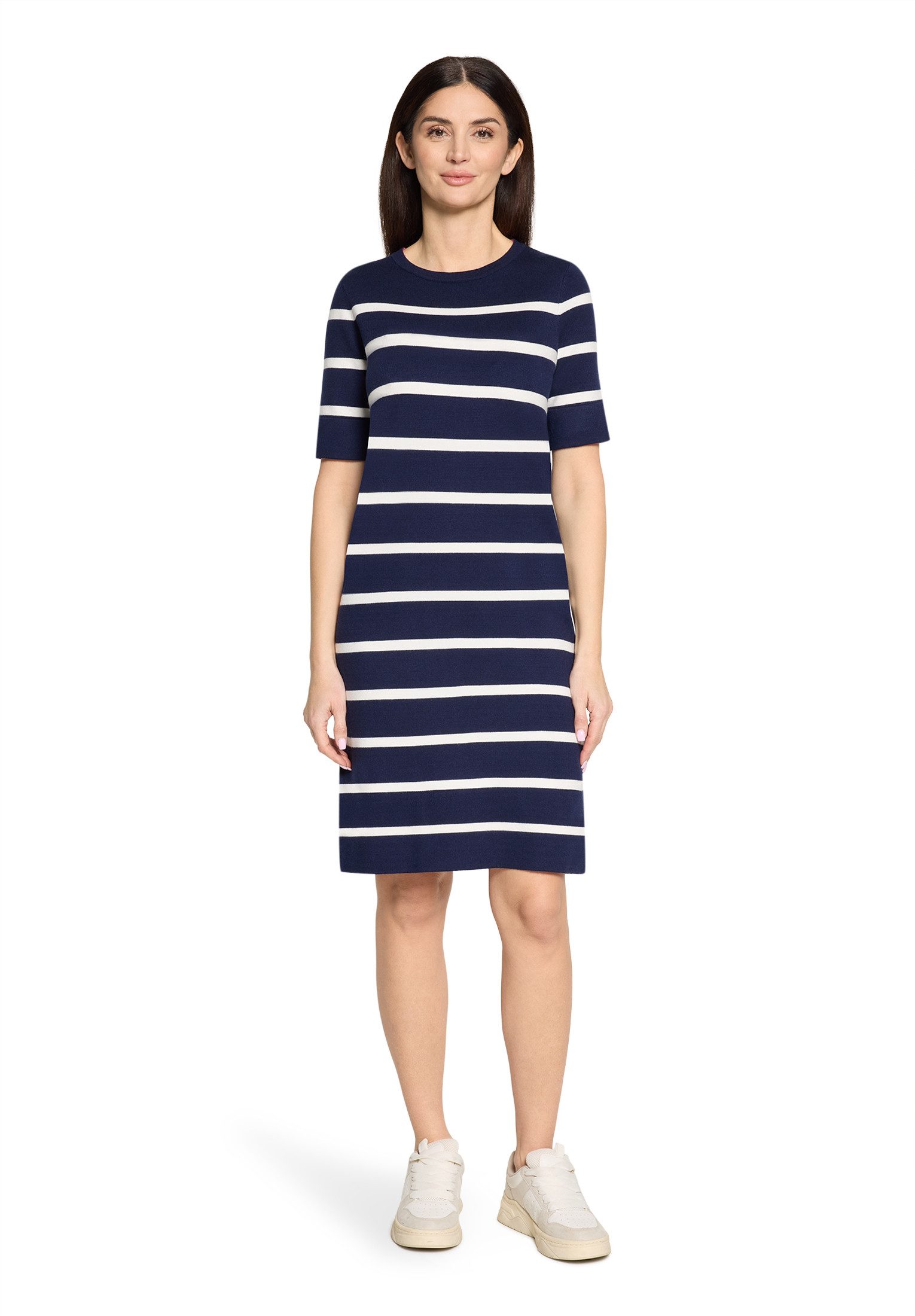 Cartoon Strickkleid Damen mit Rundhalsausschnitt günstig online kaufen