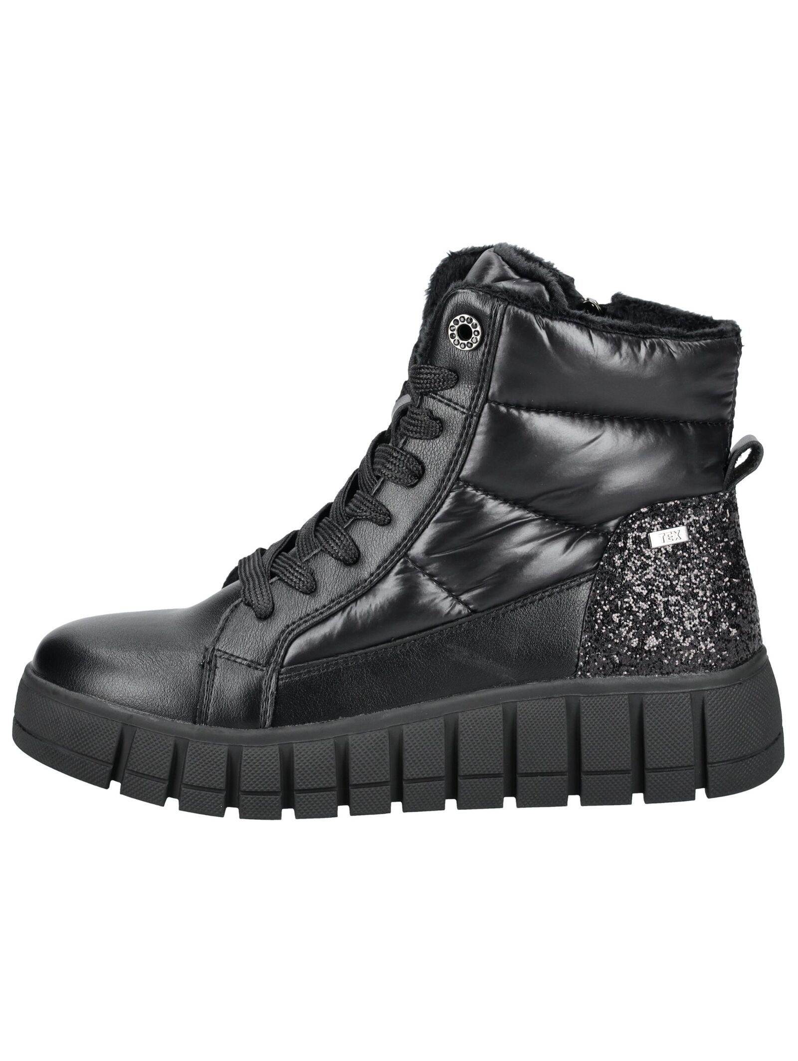 TOM TAILOR Stiefelette Lederimitat/Textil Schnürstiefelette günstig online kaufen