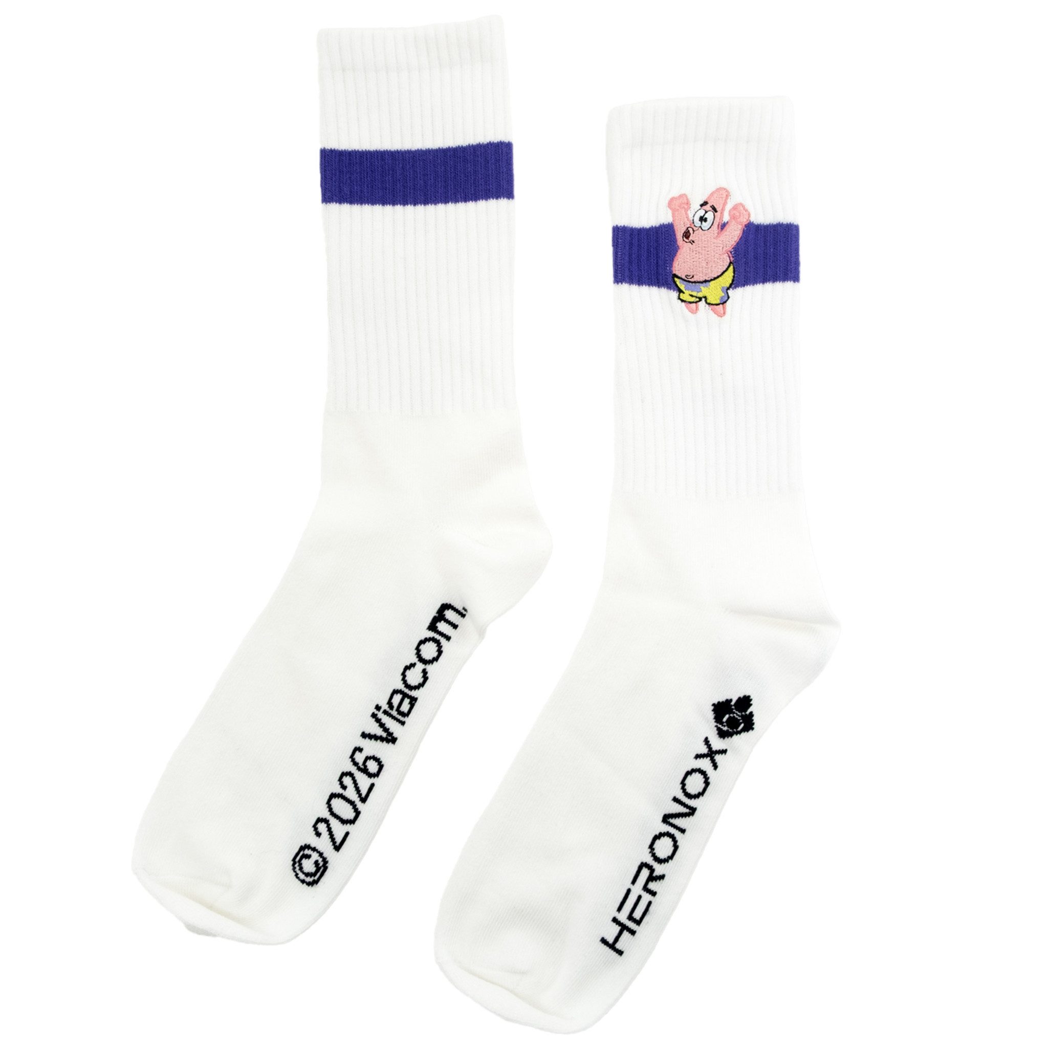 Bavarian Caps Sportsocken Bavarian Caps/Heronox Sportsocken "Spongebob: Patrick" weiß (Sportsocke, Sportsocke)