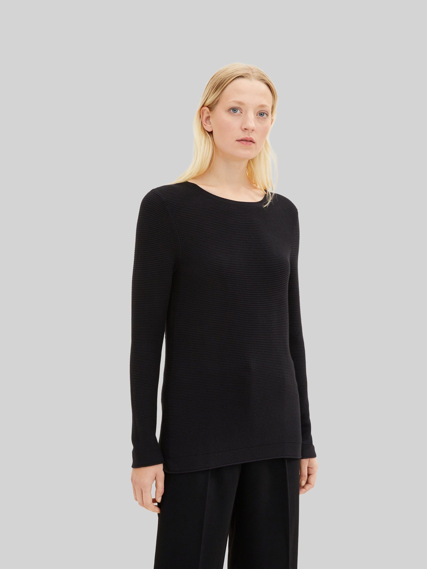 TOM TAILOR Strickpullover Pullover & Strickjacken Strickpullover aus Baumwolle