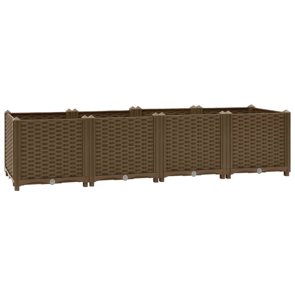 vidaXL Blumenkasten 160 x 40 x 38 cm Blumenkasten 160x40x38 cm aus Kunststoff für Garten B