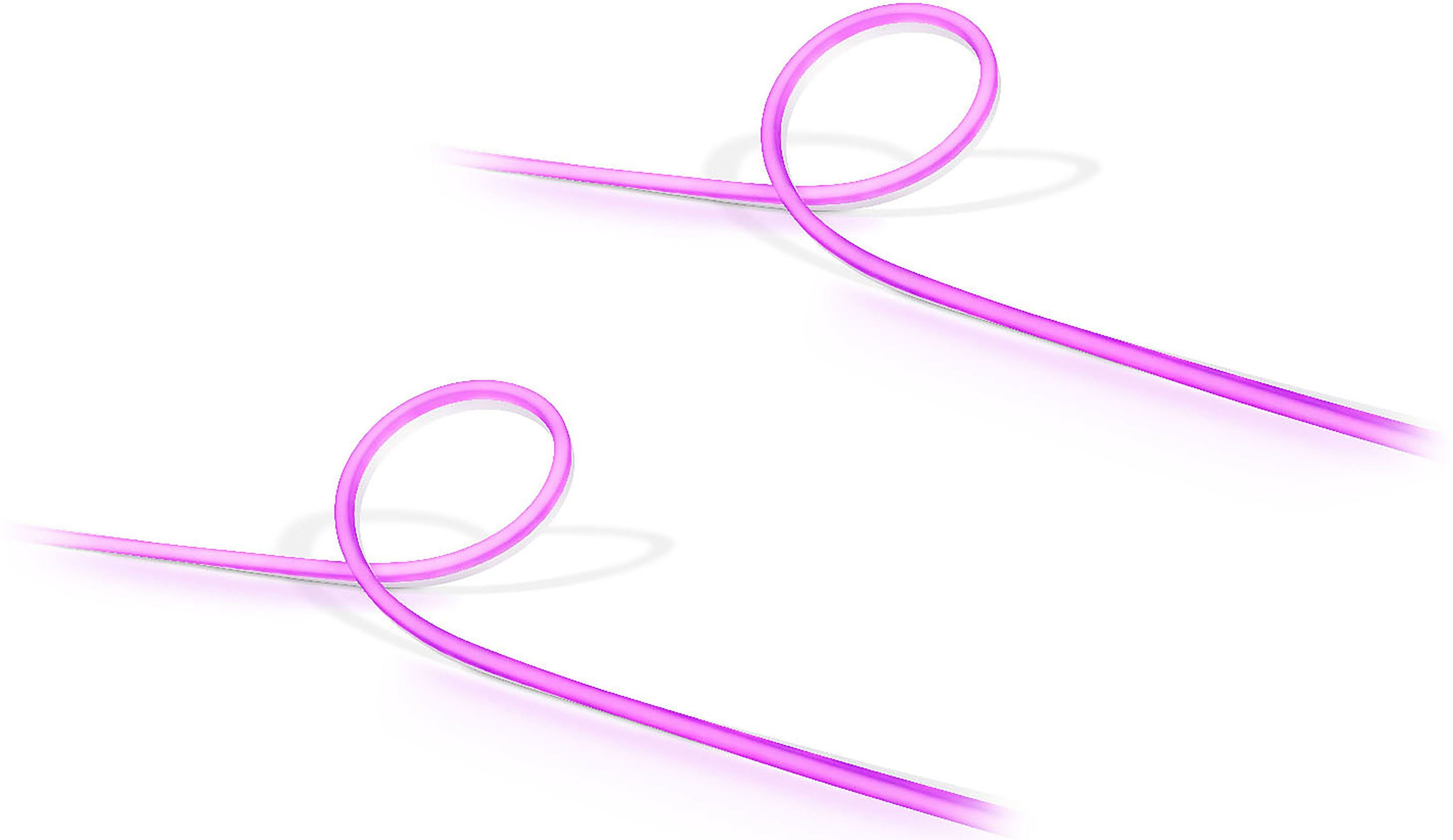 Philips Hue LED-Streifen Lightstrip Outdoor 2m White & Col. Amb. 2er Set, 2 x 2 m Philips Hue Lightstrip Outdoor Stripe White & Colour.