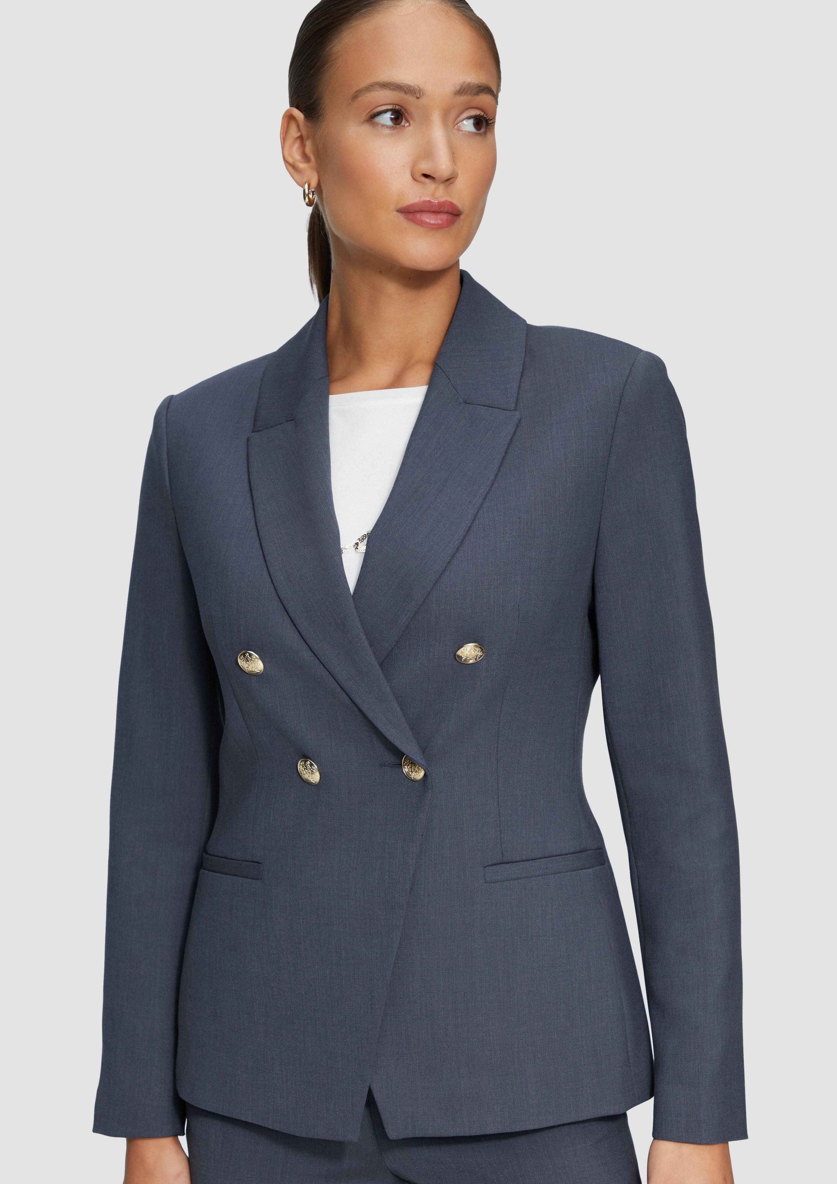 Jackenblazer Doppelreihiger Blazer im Slim Fit