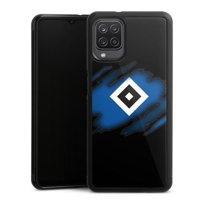 DeinDesign Handyhülle Hamburger SV Bundesliga Offizielles Lizenzprodukt HSV Scratch Samsung Galaxy A12 Gallery Case Glas Hülle