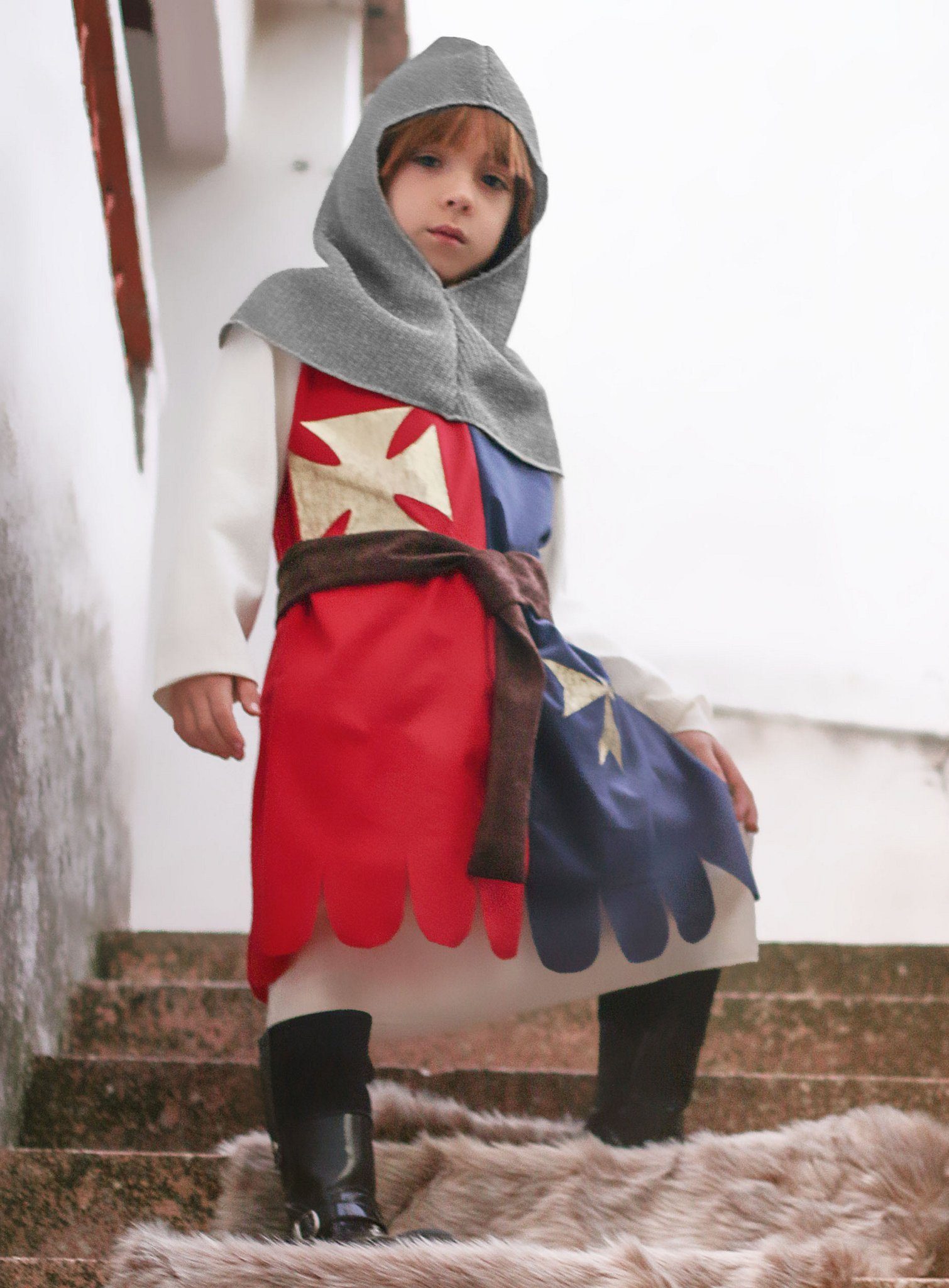 Limit Sport Kostüm Kreuzritter, Mittelalterliches Ritterkostüm für Kinder