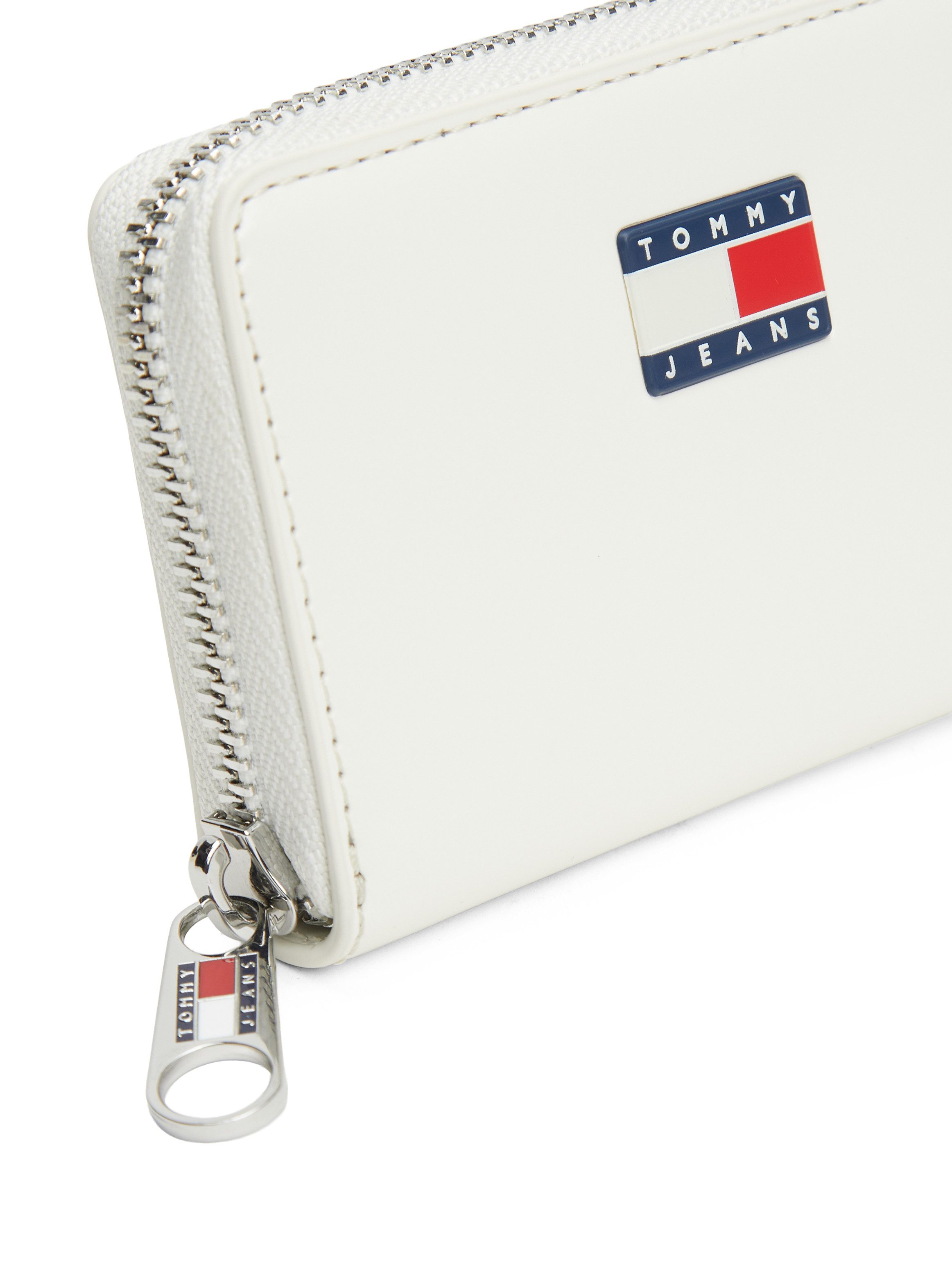 Tommy Jeans Geldbörse TJW MUST SMALL ZA, Damen Geldbeutel, Portemonnaie mit Logoflagge
