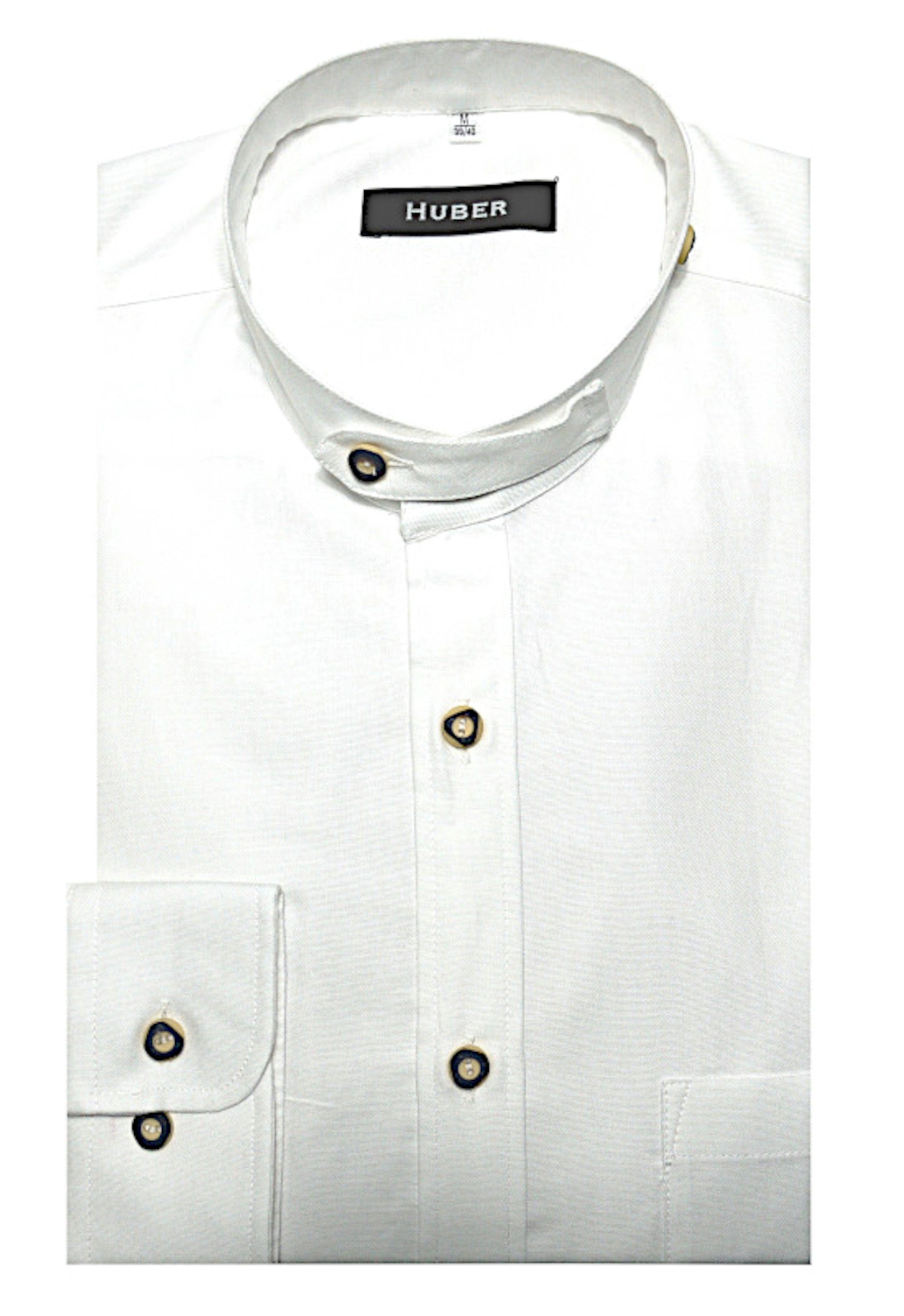 Huber Hemden Trachtenhemd HU-0706 Stehkragen Regular/Comfort-gerader Schnitt