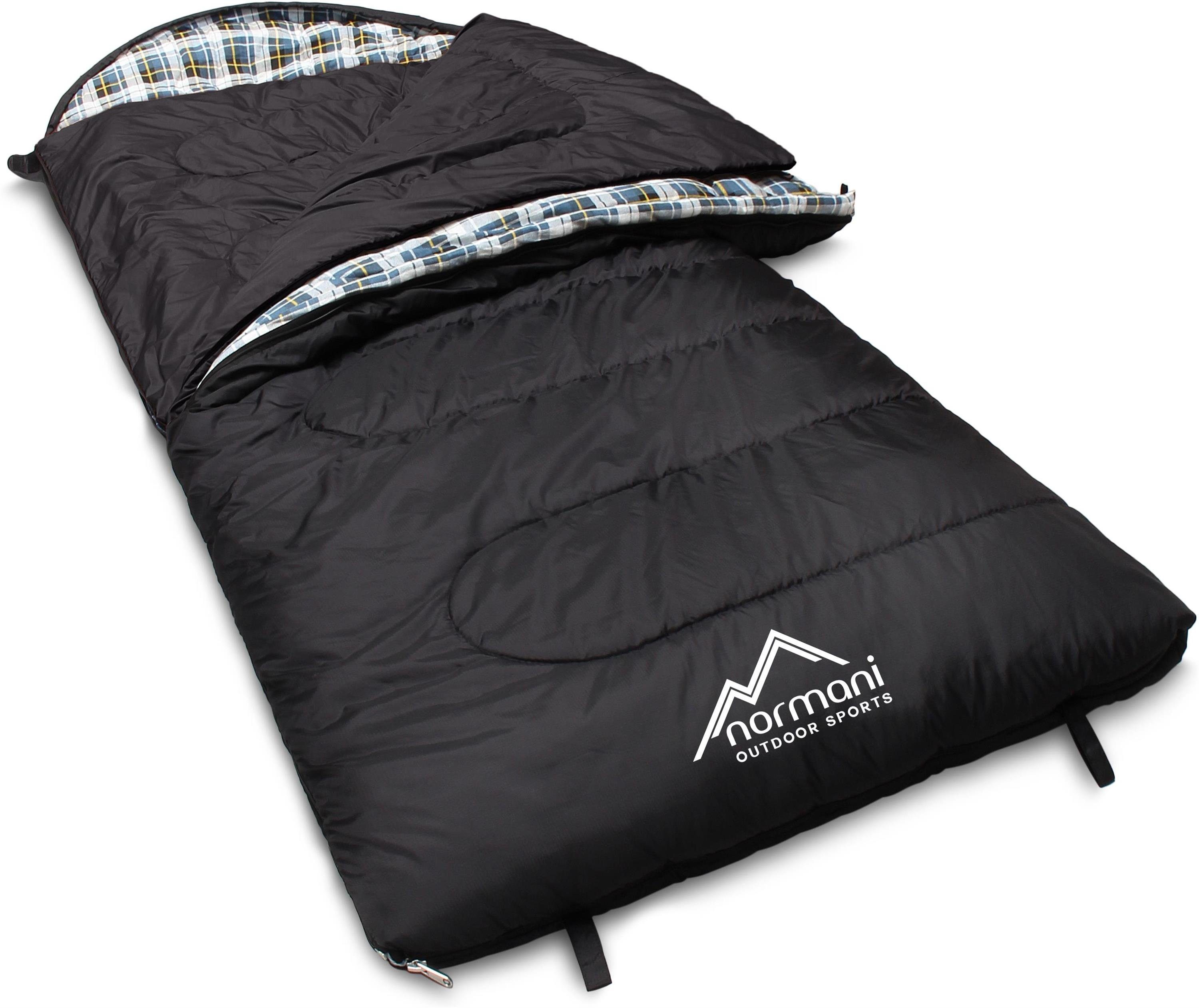 4-In-1 Deckenschlafsack g/m² 250 normani + Antarctica, 500 -40°C Extrem bis Outdoor-Schlafsack Füllung