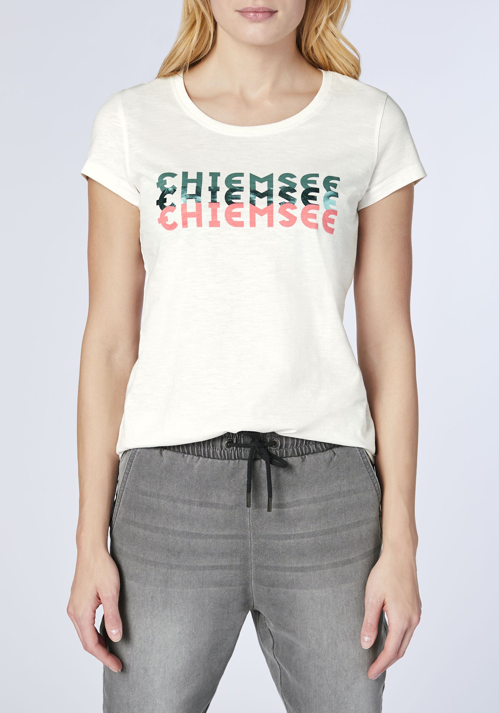 Damen Shirts Chiemsee T-Shirt aus reiner Bio-Baumwolle (1-tlg)