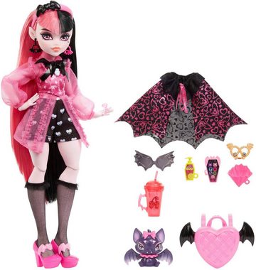 Mattel® Anziehpuppe Monster High, Draculaura mit Fledermaus