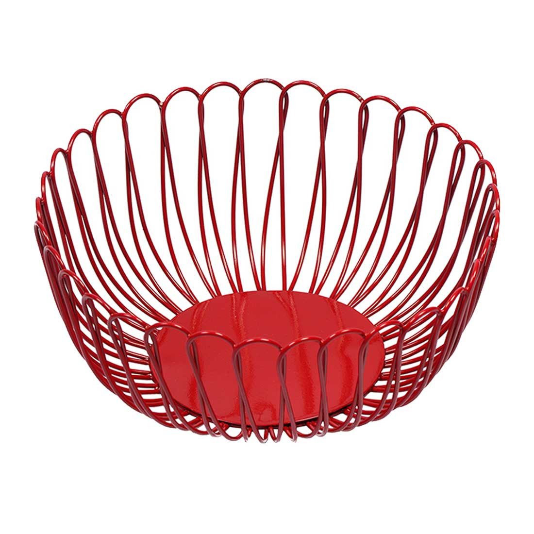 Marrakesch Orient & Mediterran Interior Dekotablett Skandinavisches Design Obstschale Obstkorb Aiske Rot (1 St), Handarbeit