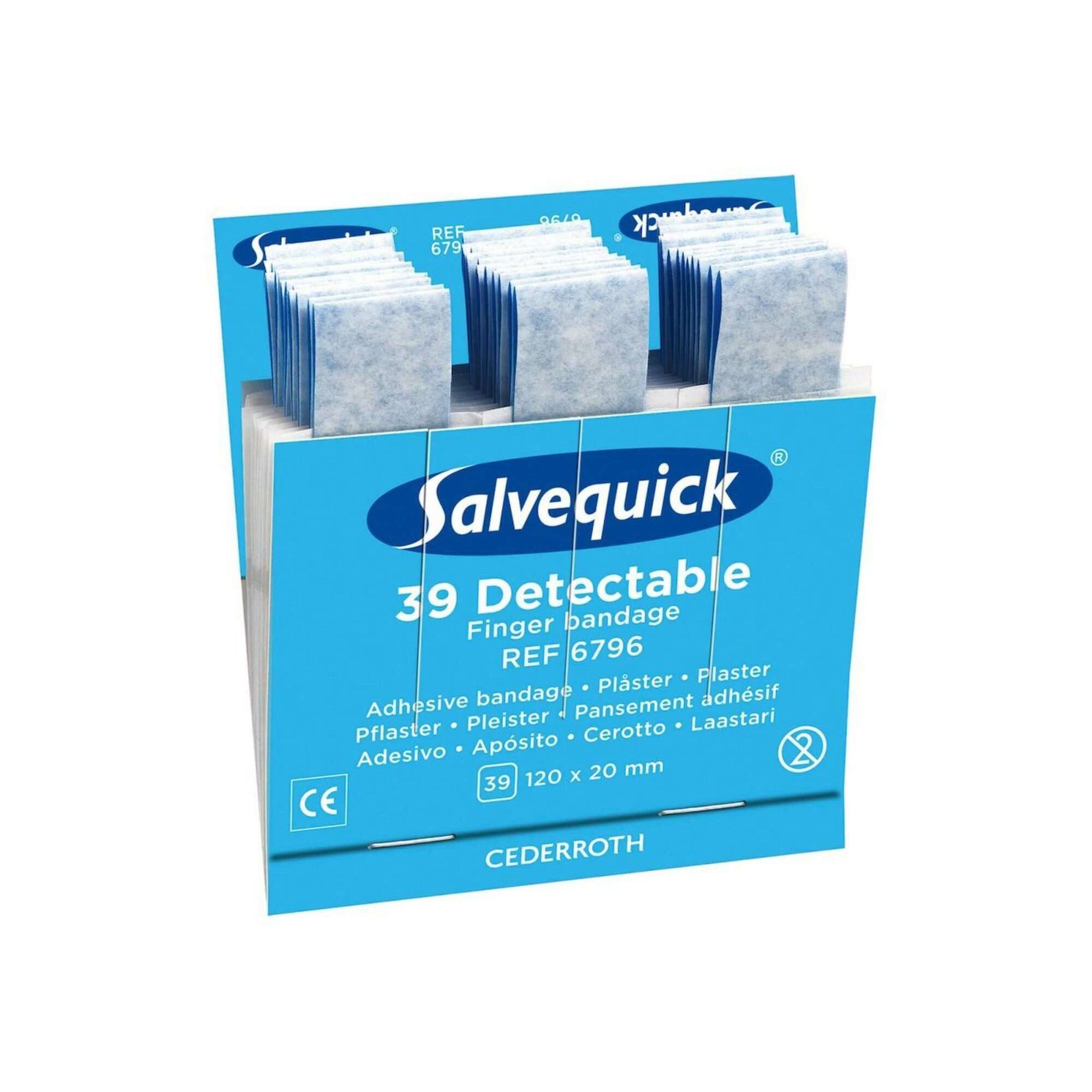 Holthaus Medical Pflasterspender Salvequick Nachfüller 1x39 Pflaster, detektierbar 6 Stk