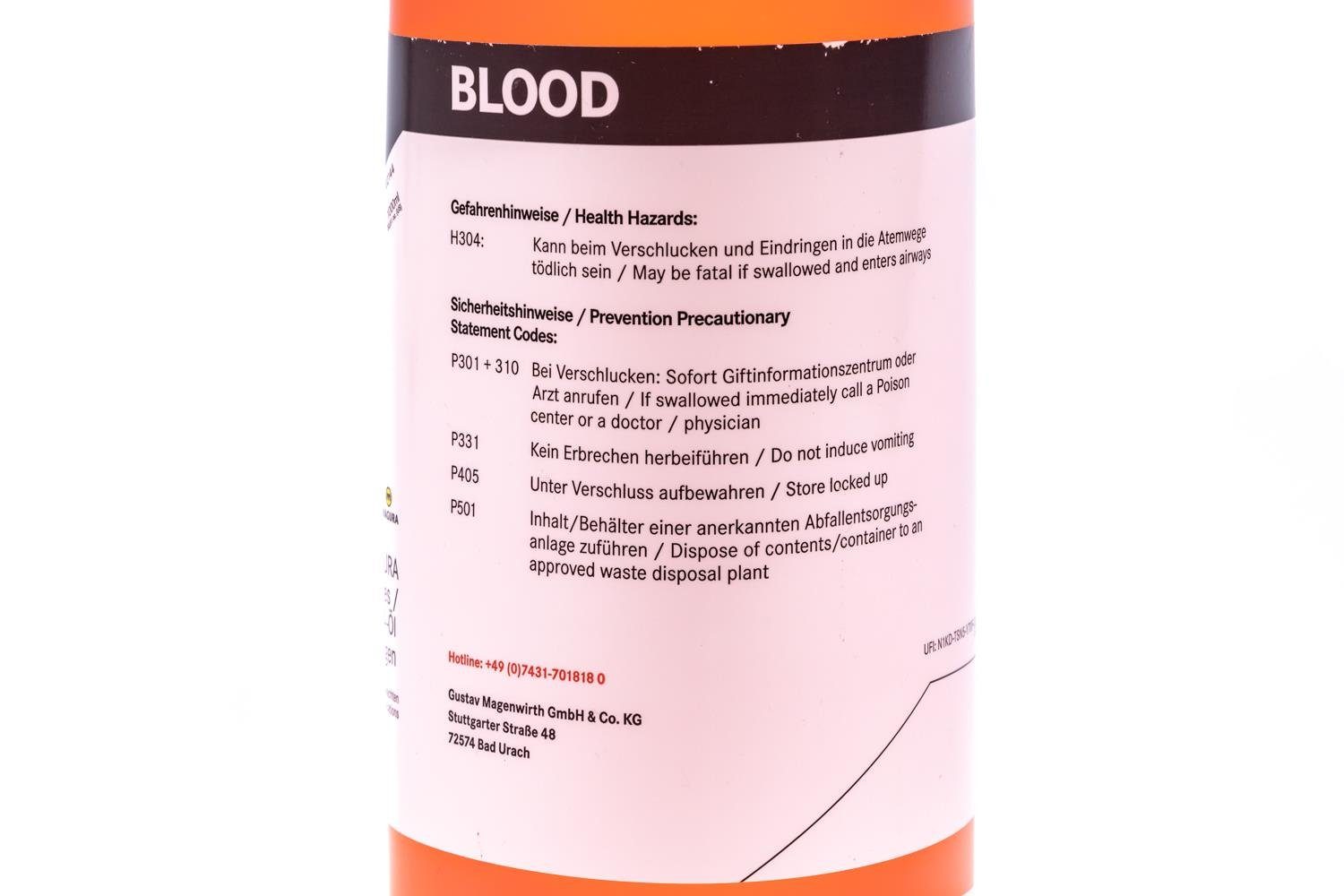 Bio-Hydraulik Blood 1000ml Magura Kupplung Felgenbremse Öl oil Öl ROT clutch Magura fluid