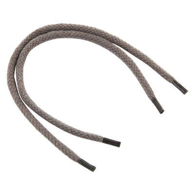 Rema Schnürsenkel Rema Schnürsenkel Dunkelgrau - rund - ca. 3 mm breit für Sie nach Wunschlänge geschnitten und mit Metallenden versehen