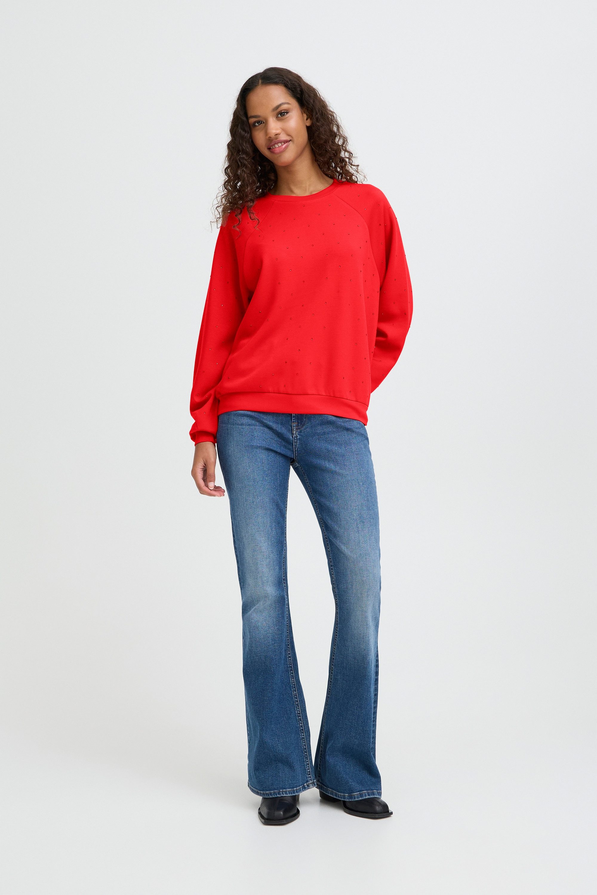 ICHI Fleecepullover Sweatshirt IHAMIAS
