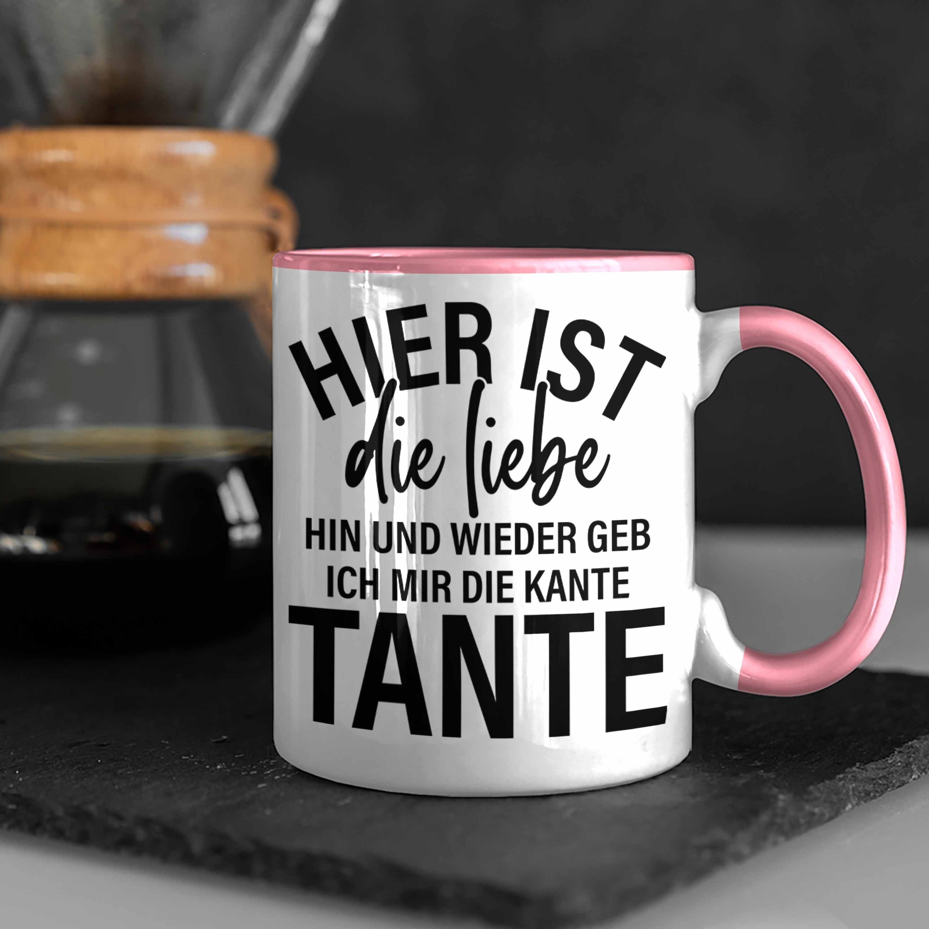 Trendation Mir Tasse Ich Die Tante - Lustig Rosa Geburtstag Kante Geb Trendation Geschenk Tasse