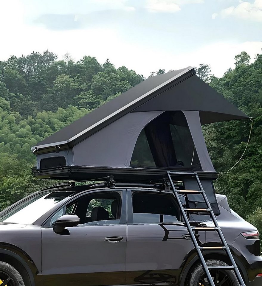 TZIpower Dachzelt Autodachzelt Aluminium Hardcase Dachzelt Auto Camping LED  Dachträger, Personen: 3 (1 tlg)