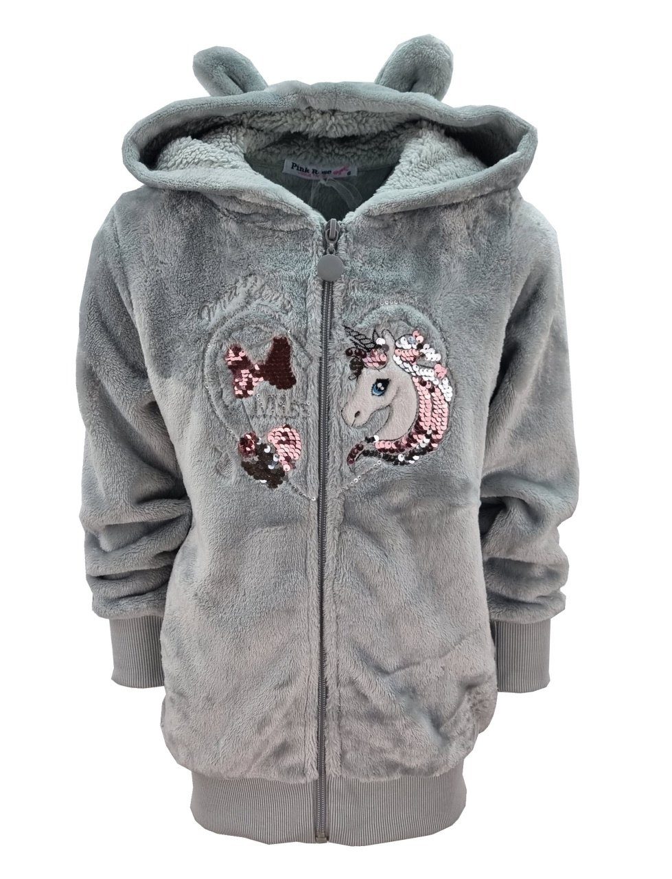 Girls Fashion Kapuzennickijacke Nicki Jacke Sweatjacke, M508