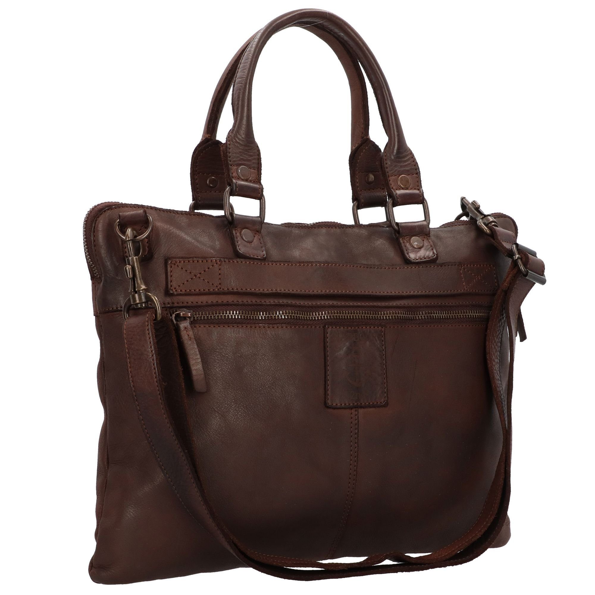Aktentasche 2nd brown Casual, chocolate Cool Leder HARBOUR