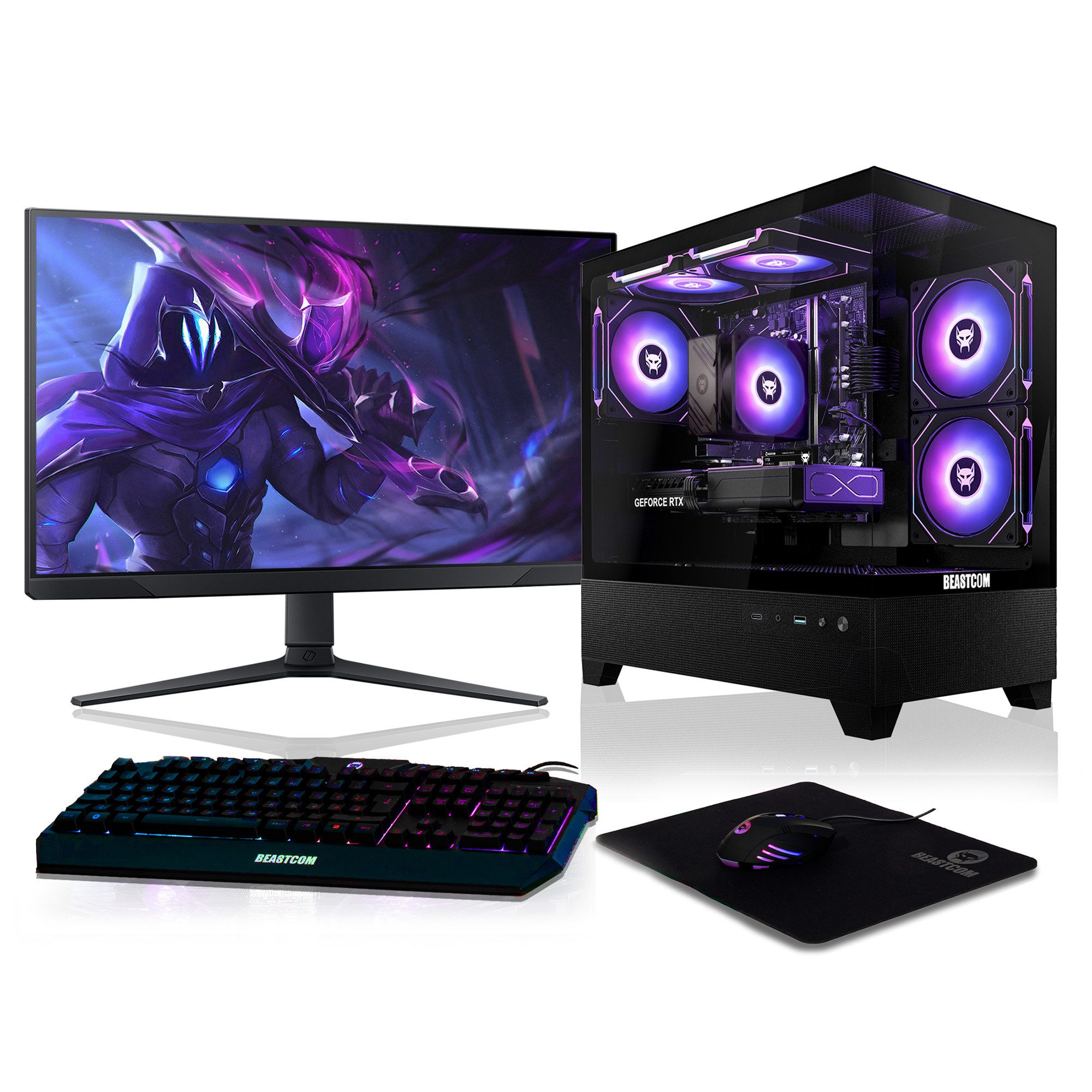 BEASTCOM Q5, Pro Gaming, Intel Core i9-10900F, Radeon RX 9070, 16 GB RAM Gaming-PC-Komplettsystem (27", Intel Intel Core i9 10900F, Radeon RX 9070, 1000 GB SSD)
