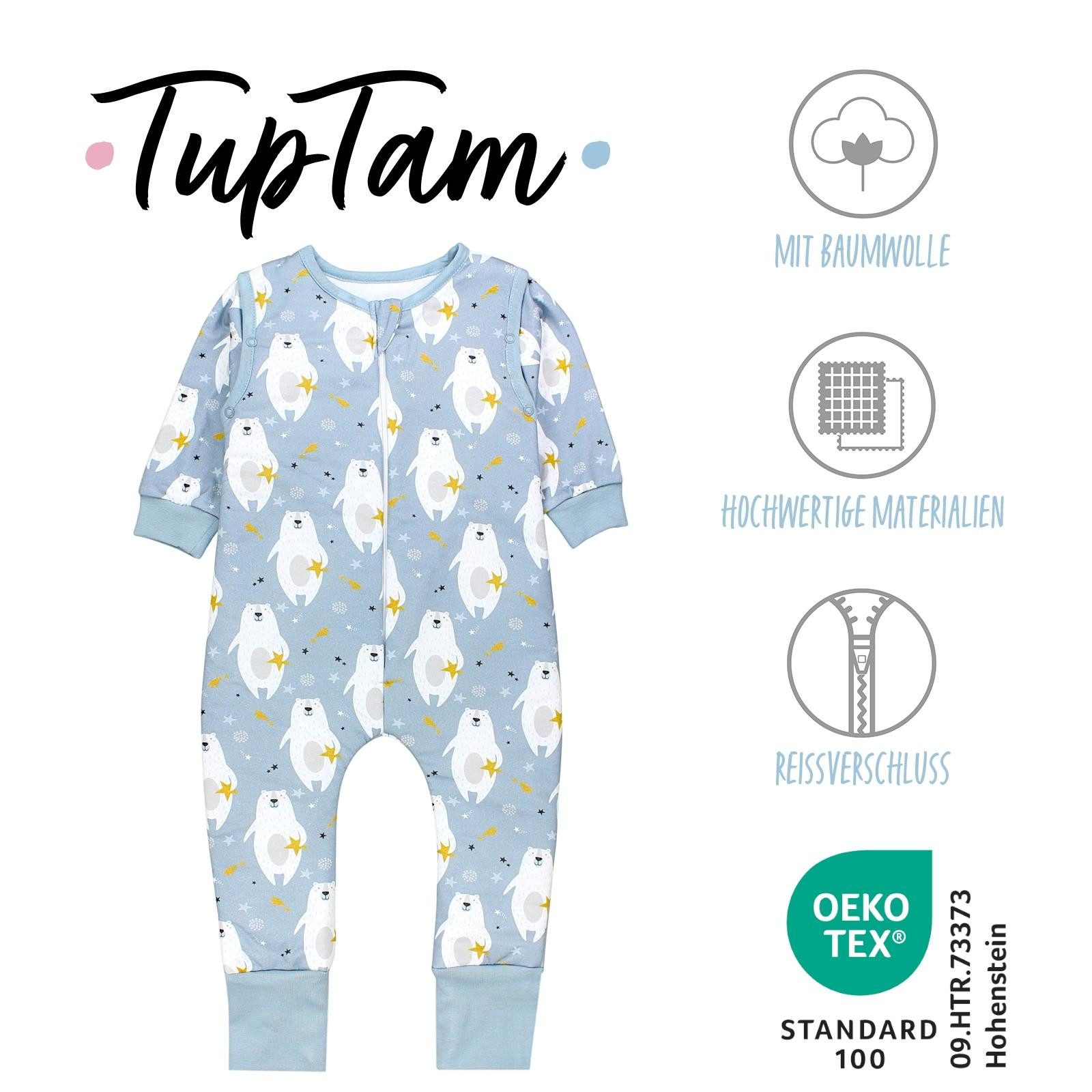 TupTam Babyschlafsack 2.5 TOG Schlafsack BIO-Baumwolle mit Beinen und Ärmel günstig online kaufen
