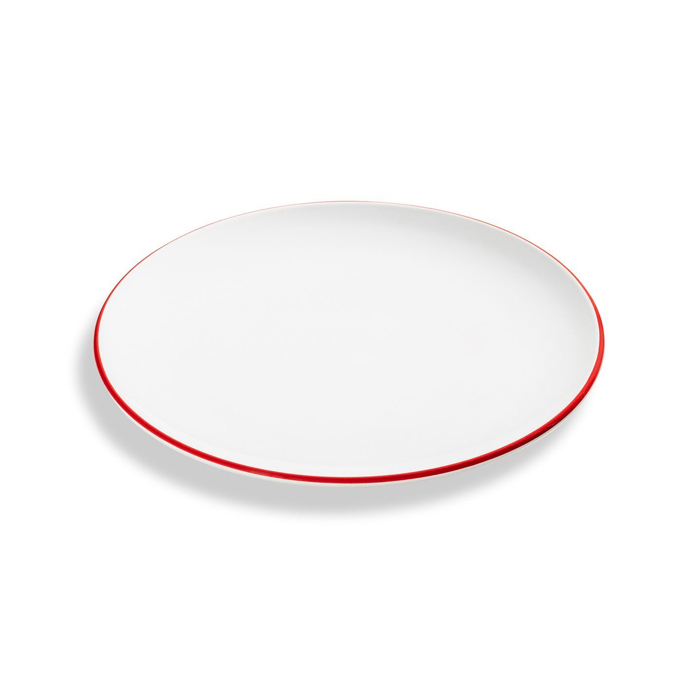 Gmundner Keramik Ersatzscherkopf Gmundner Keramik Rubinroter Rand, Dessertteller Cup (20cm)