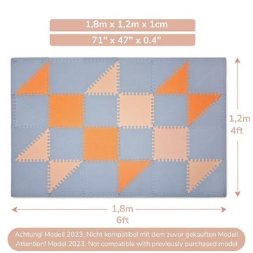 Hakuna Matte Spielmatte Puzzlematte für Babys 1,8x1,2m, 48-teilige Spielmatte, Krabbelmatte